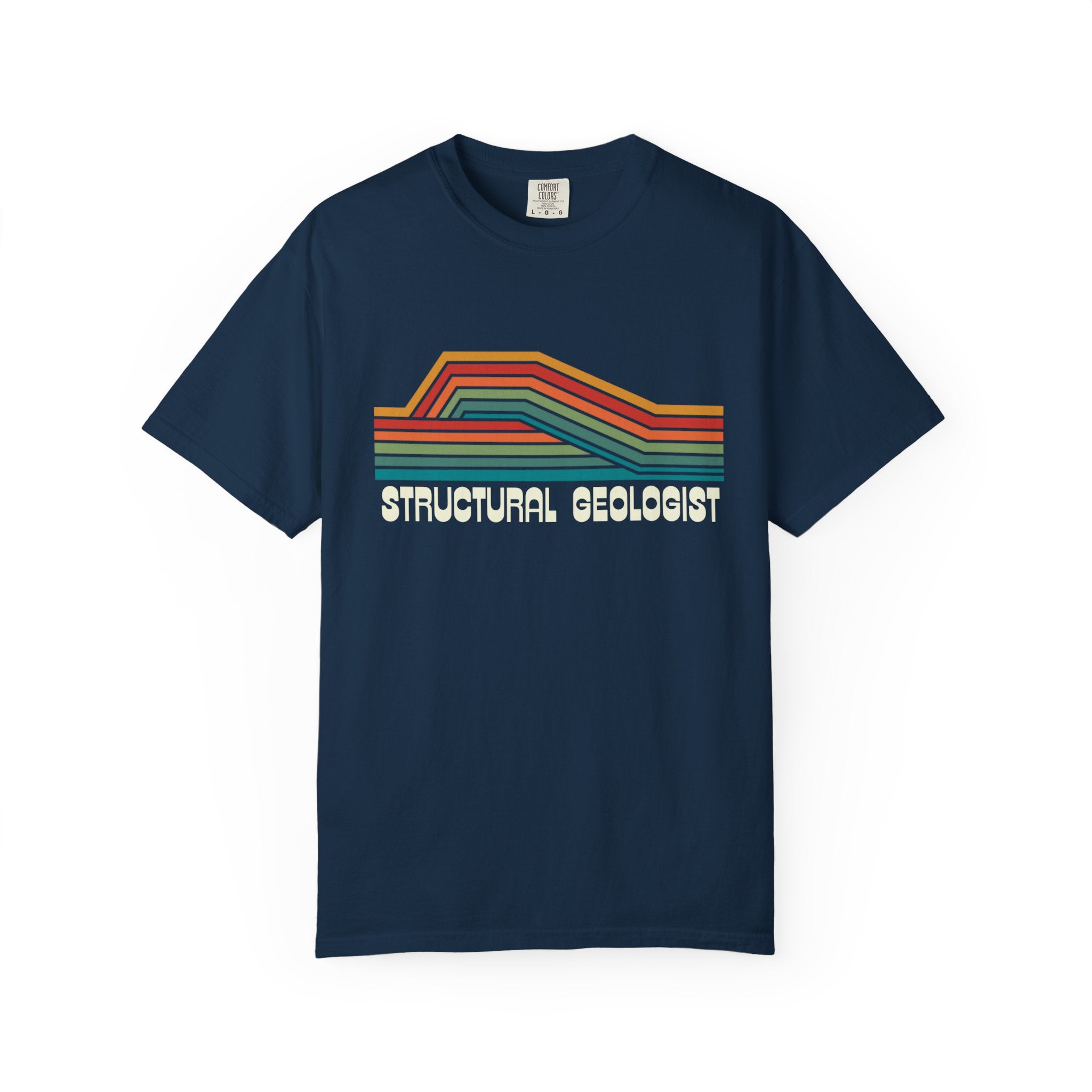 Black Funny Geology T-Shirt: Discipline - Structural Geologist
