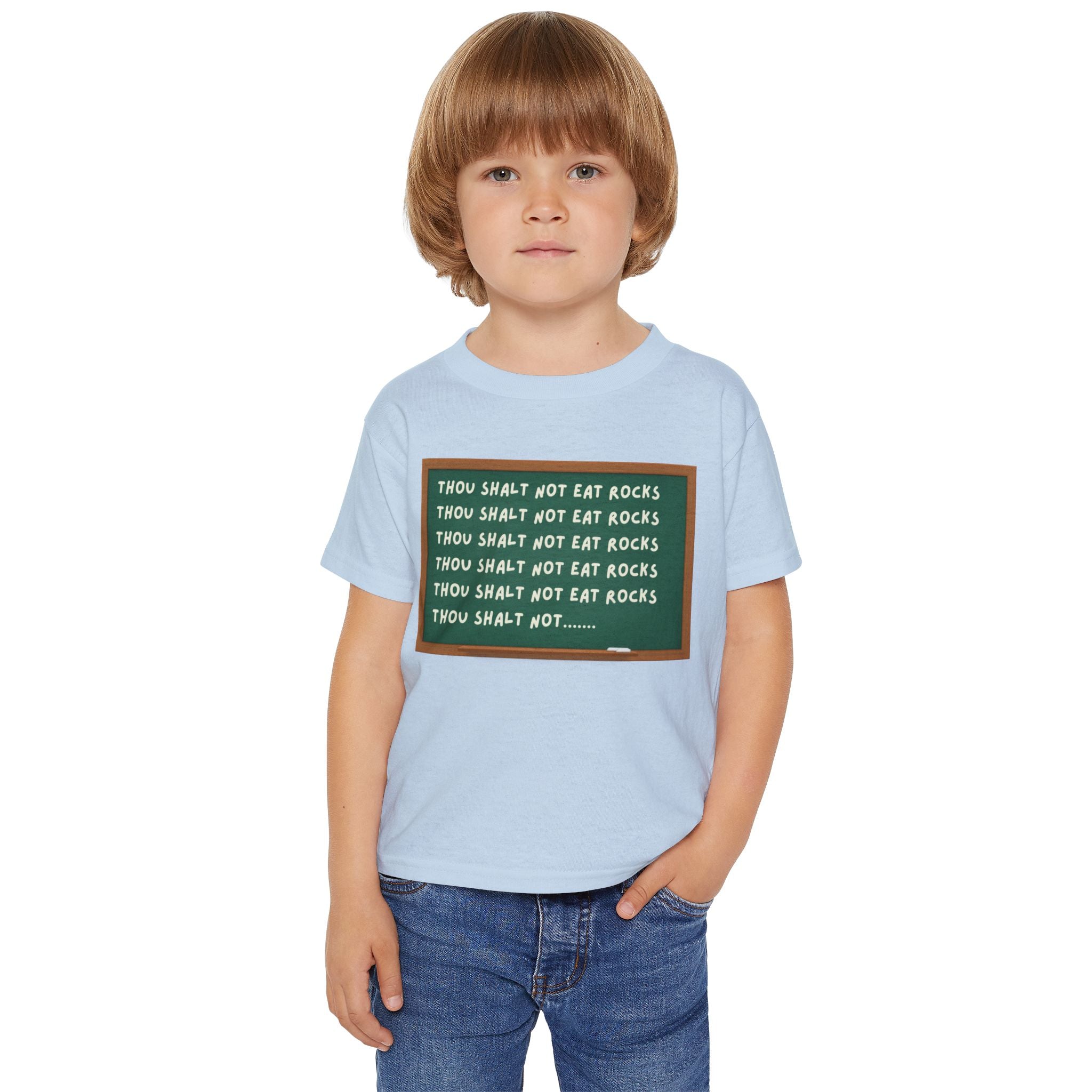 Toddler Tee: Thou Shalt Not Eat Rocks