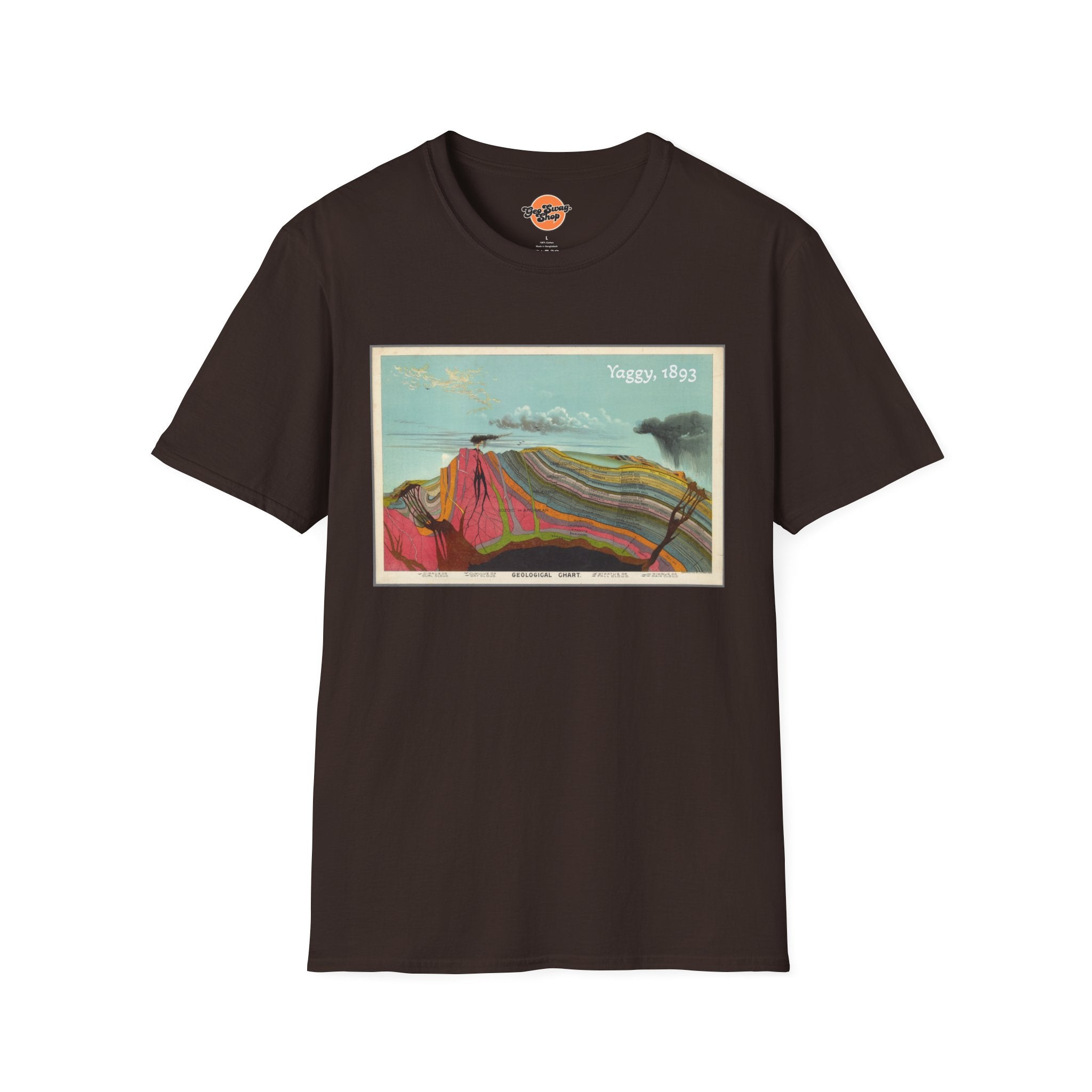 Graphic Tee: Historic Collections - Levi Yaggy Geology Cross Section 1893