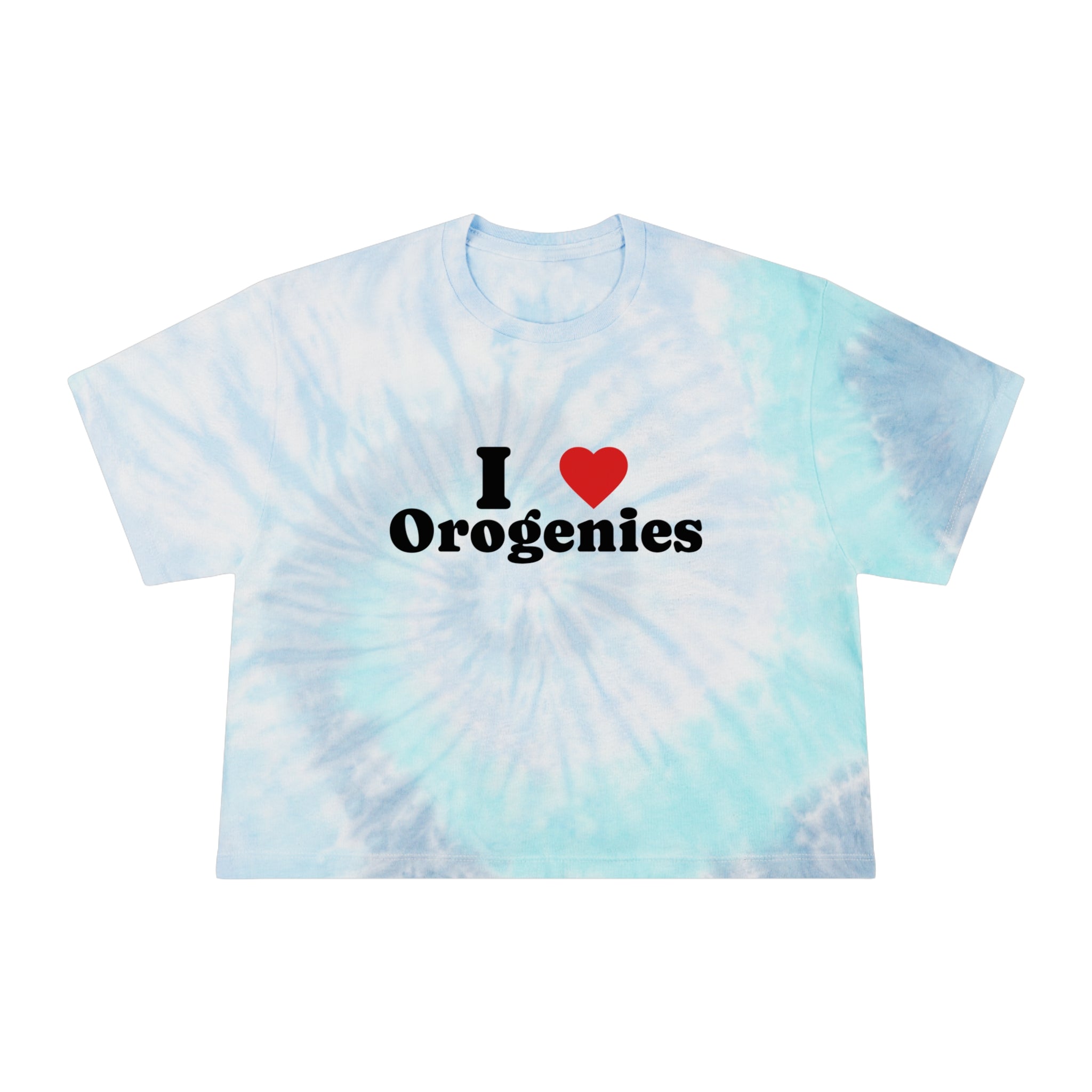 Cotton Candy Women's Geology T-Shirt -  I Love Orogenies Tie-Dye