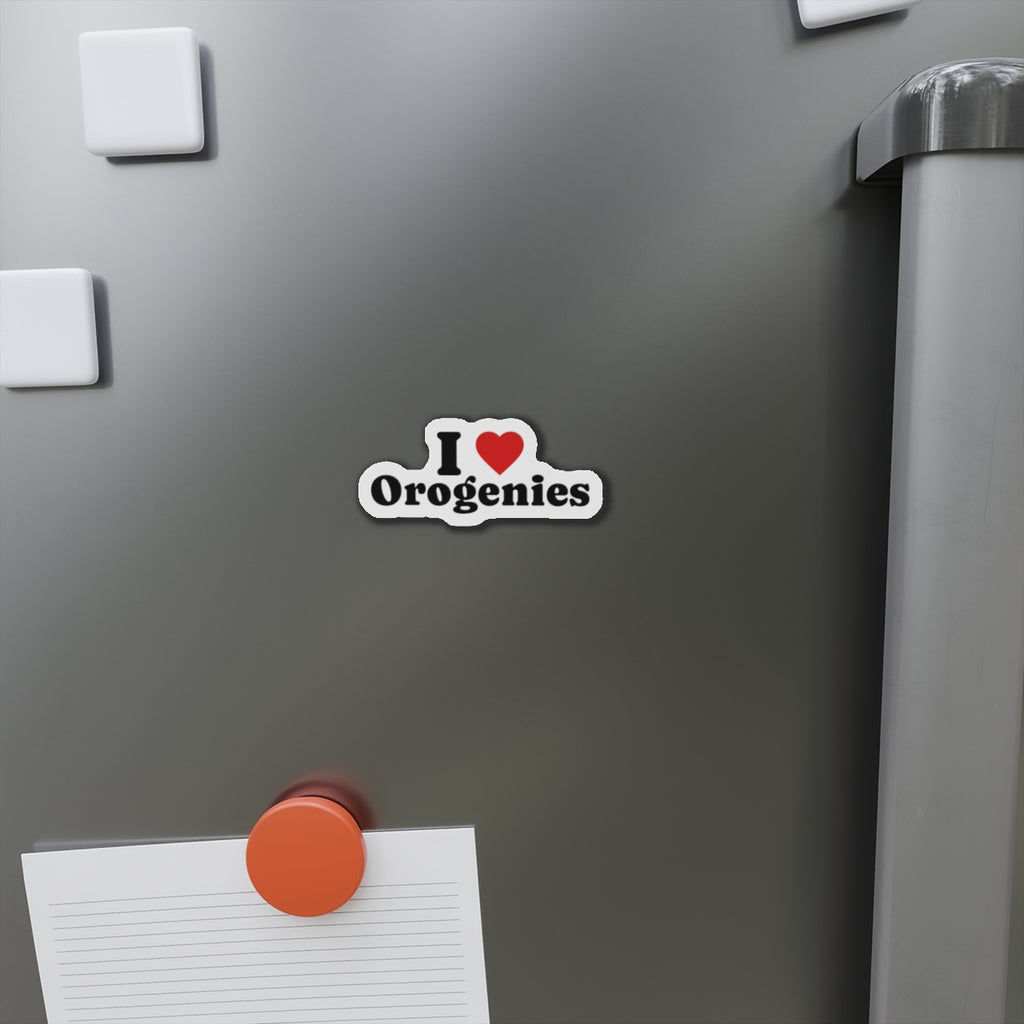 Magnet: I Love Orogenies Die-Cut Magnet