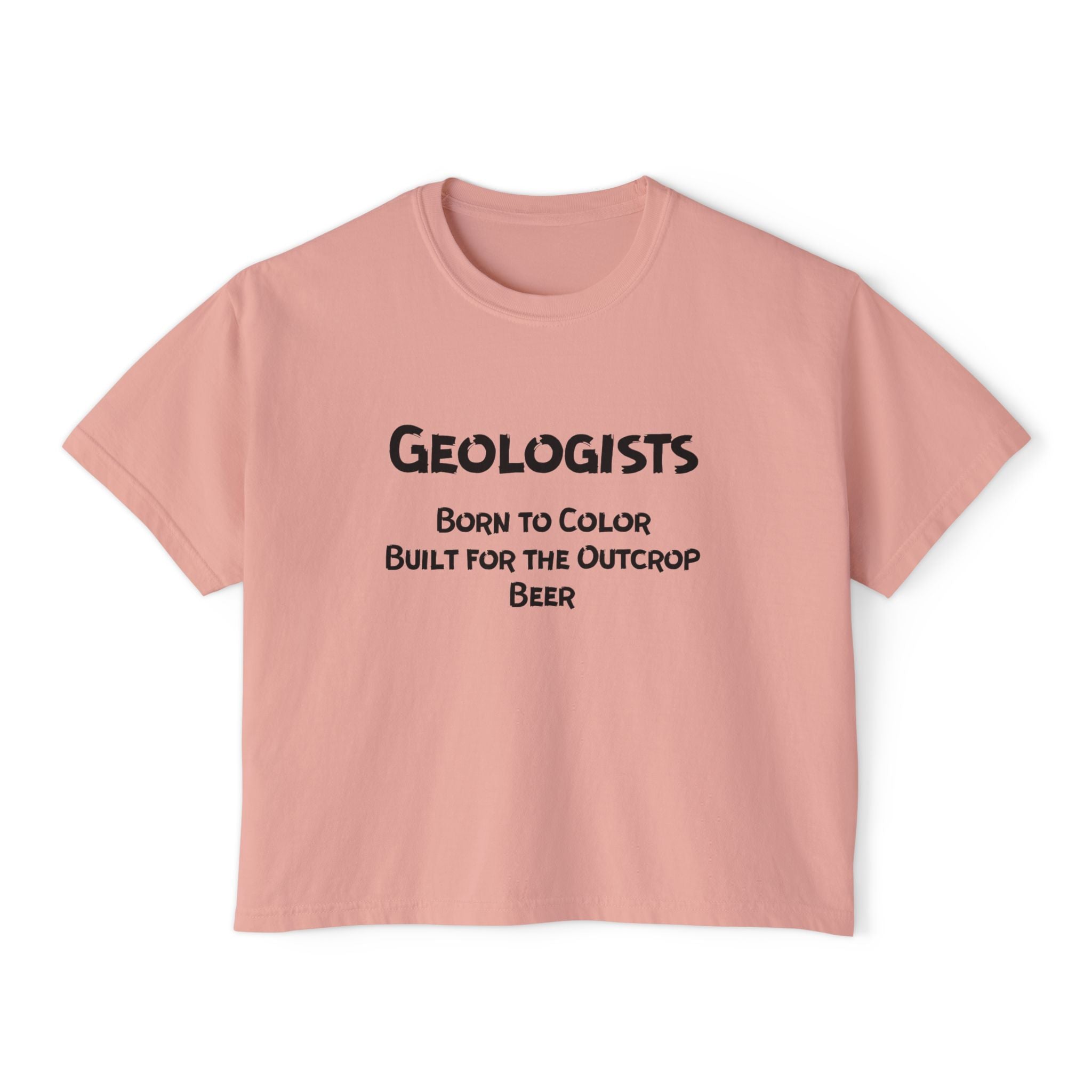 Chalky Mint Women's Geology T-Shirt -  Born to Color, Outcrop, Beer