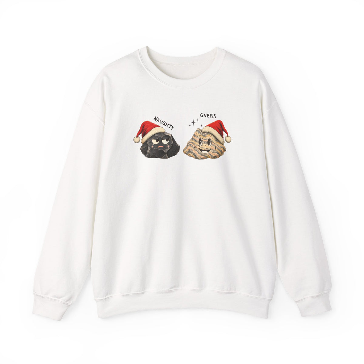 Geology Holiday Sweatshirt Crewneck: Naughty or Gneiss