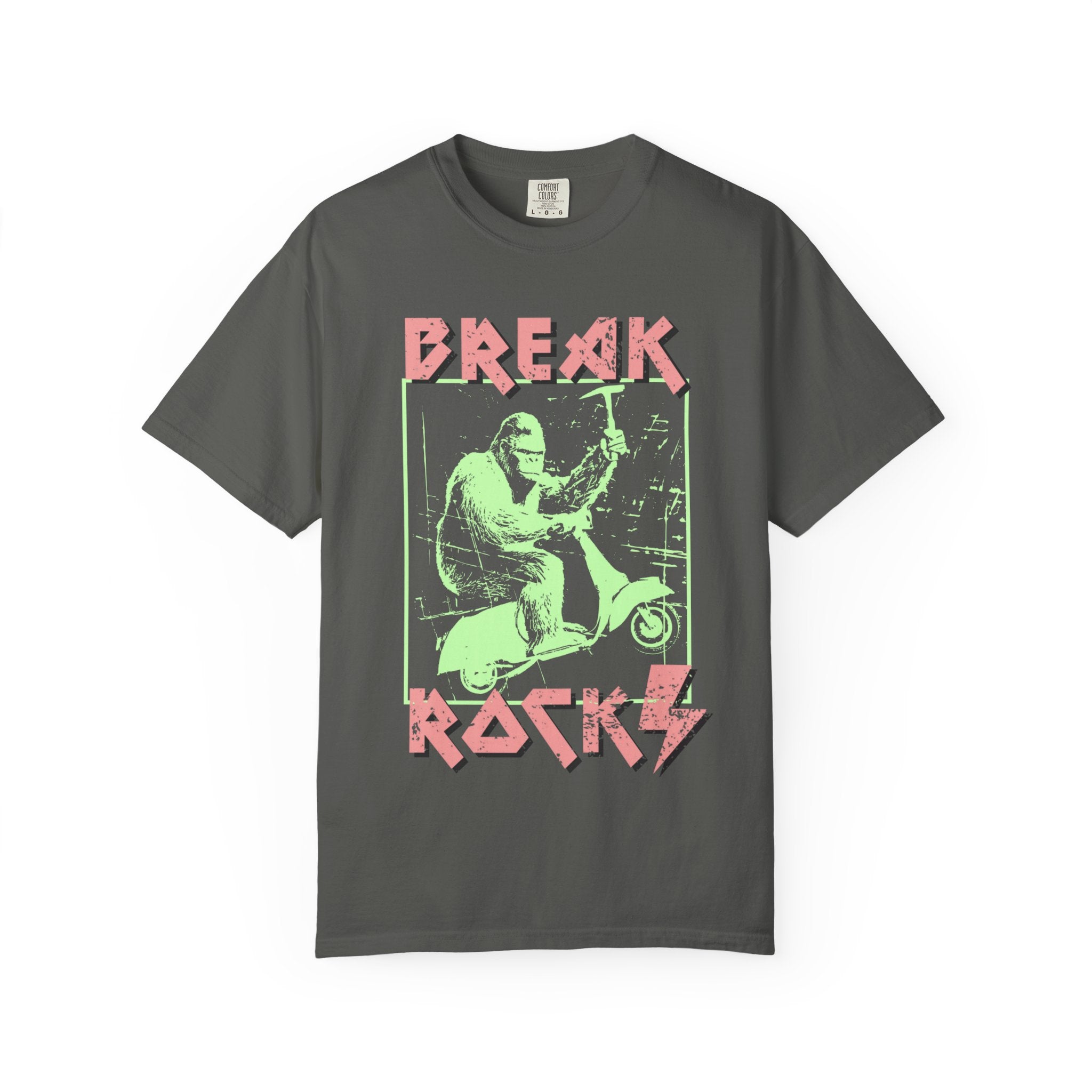 Blue Jean Funny Geology T-Shirt: Bigfoot - Break Rocks
