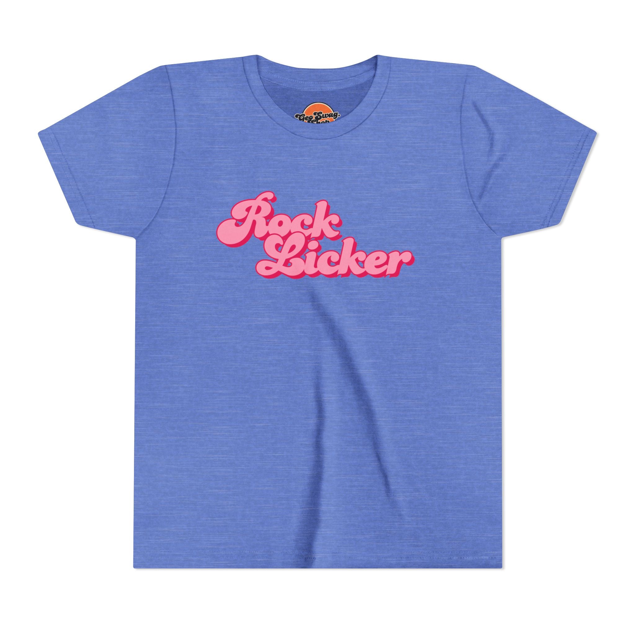 Youth Tee: Rock Licker Pink Text
