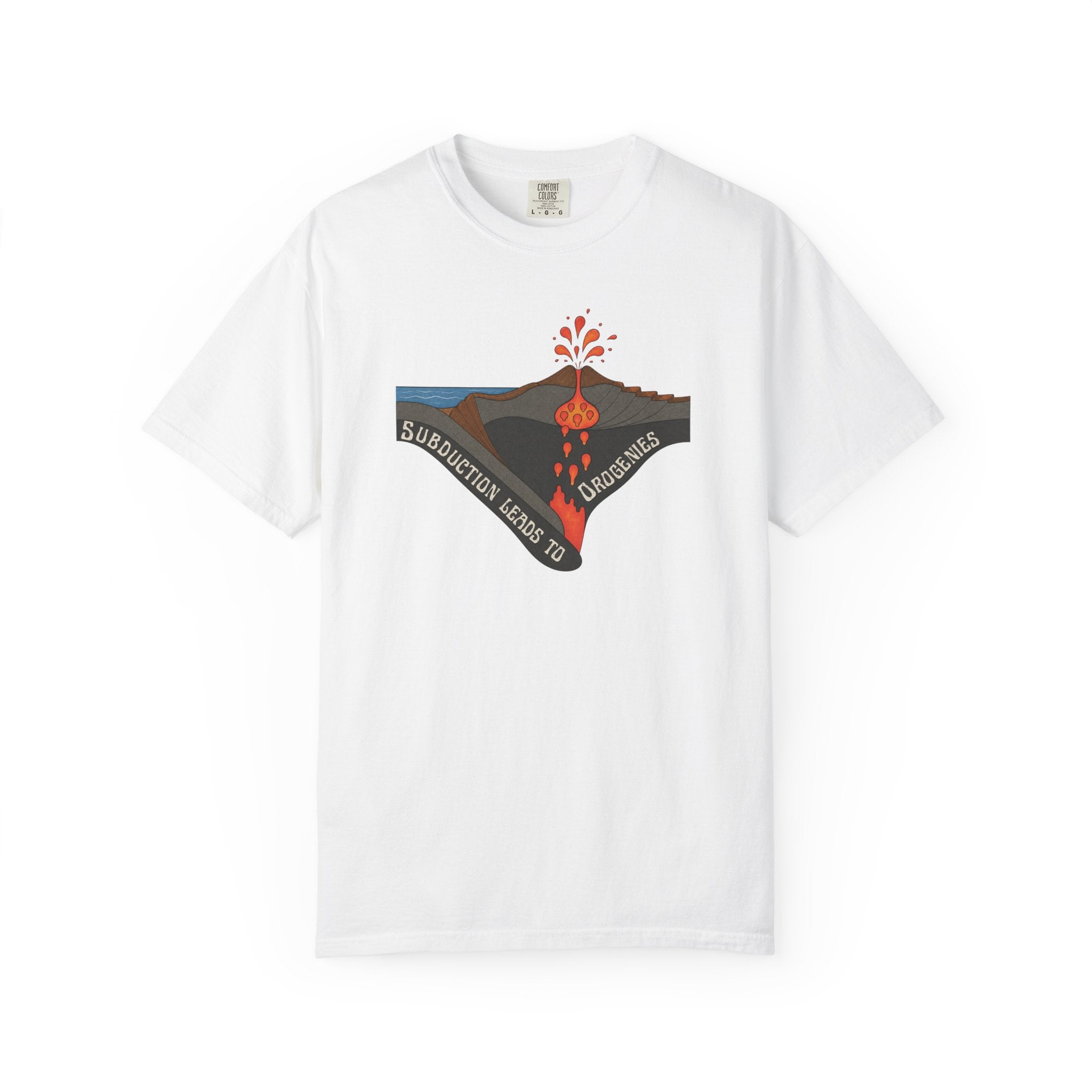 Bay Funny Geology T-Shirt -  Subduction Leads to Orogenies