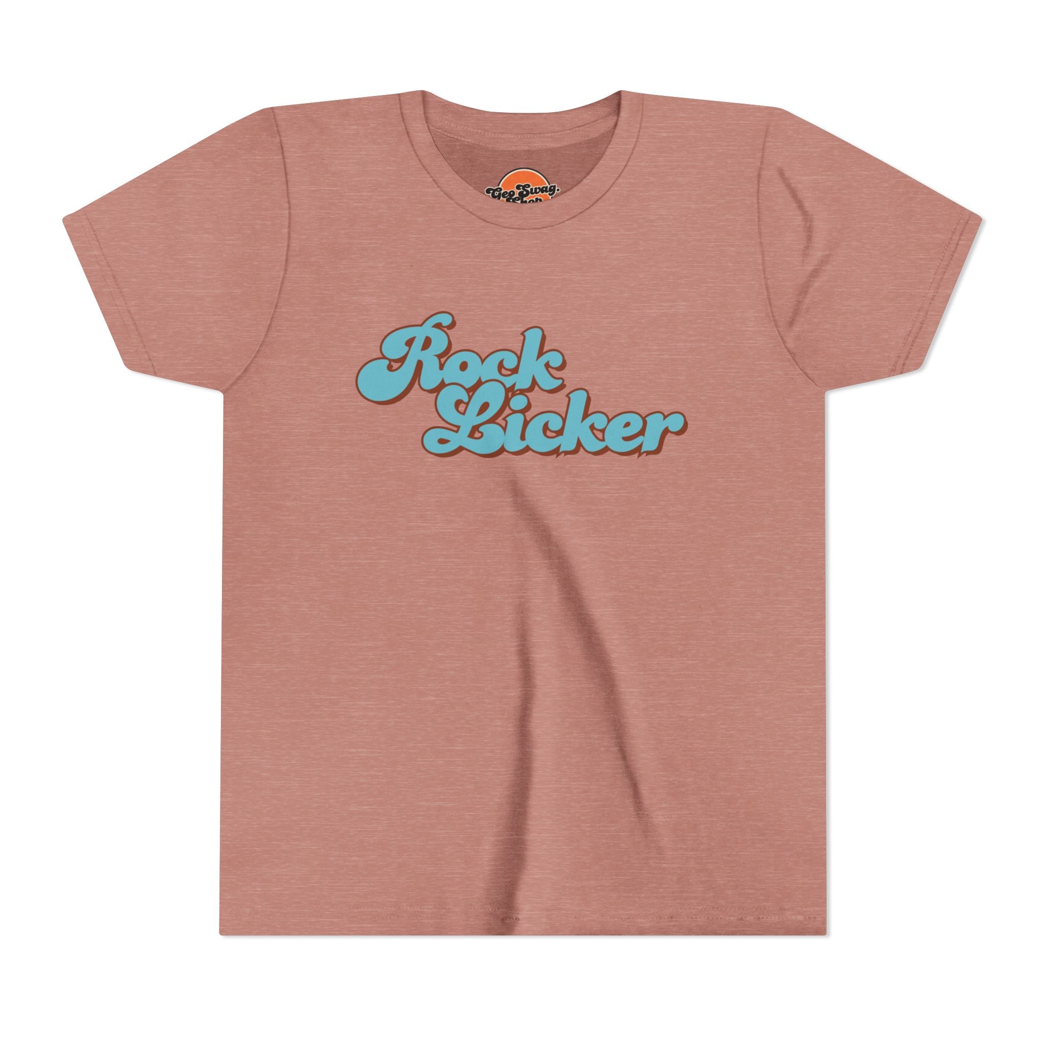 Youth Tee: Rock Licker Blue Text