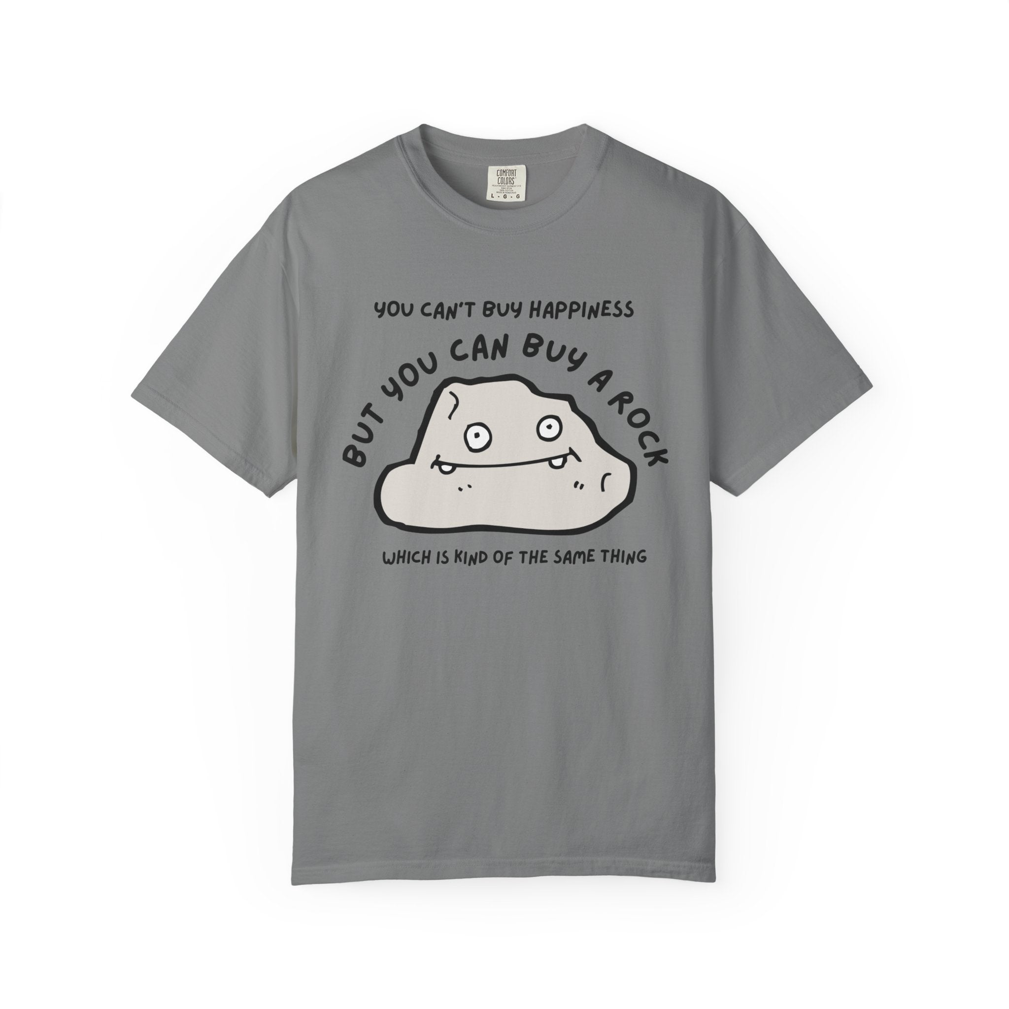 Chambray Funny Geology T-Shirt: But You Can Buy a Rock