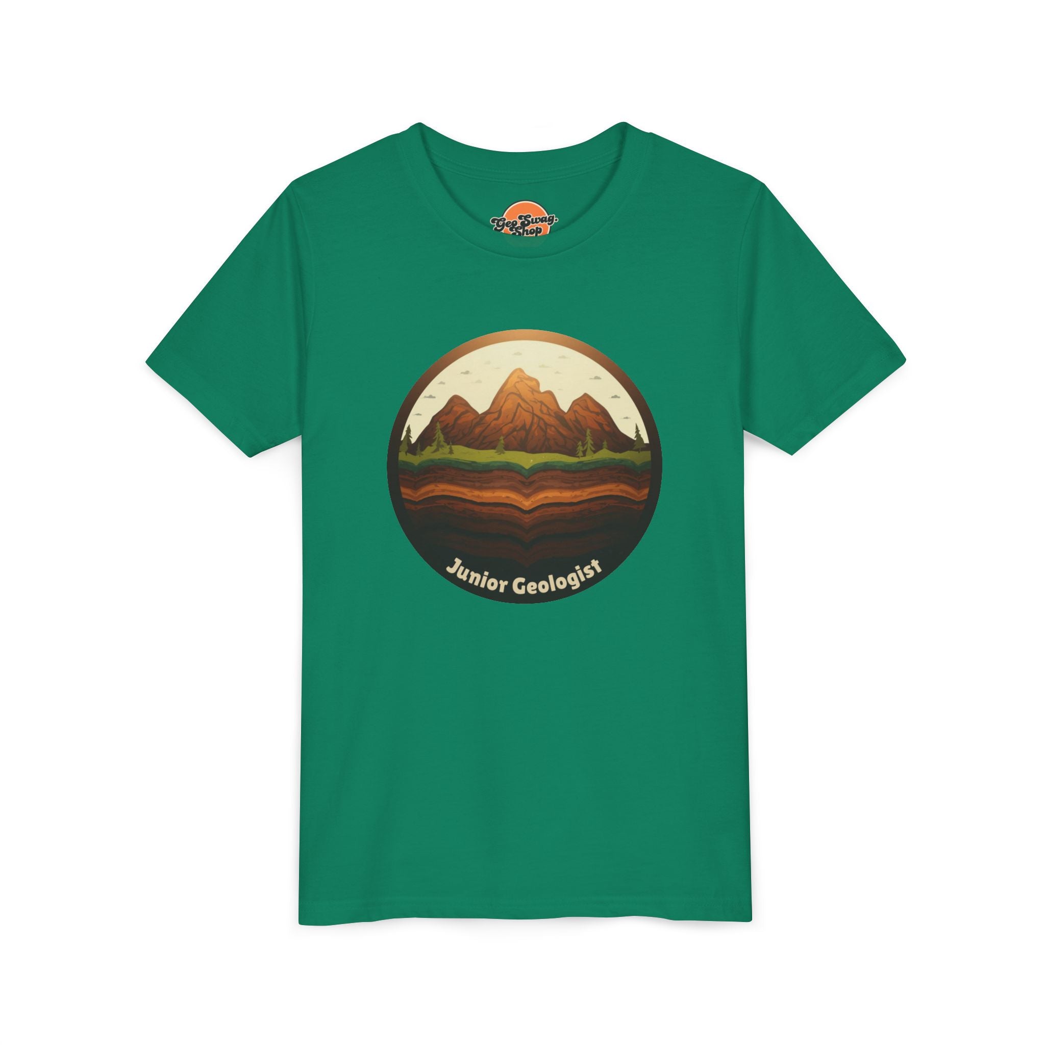 Heather Red Toddler Geology T-Shirt: I Love Rocks