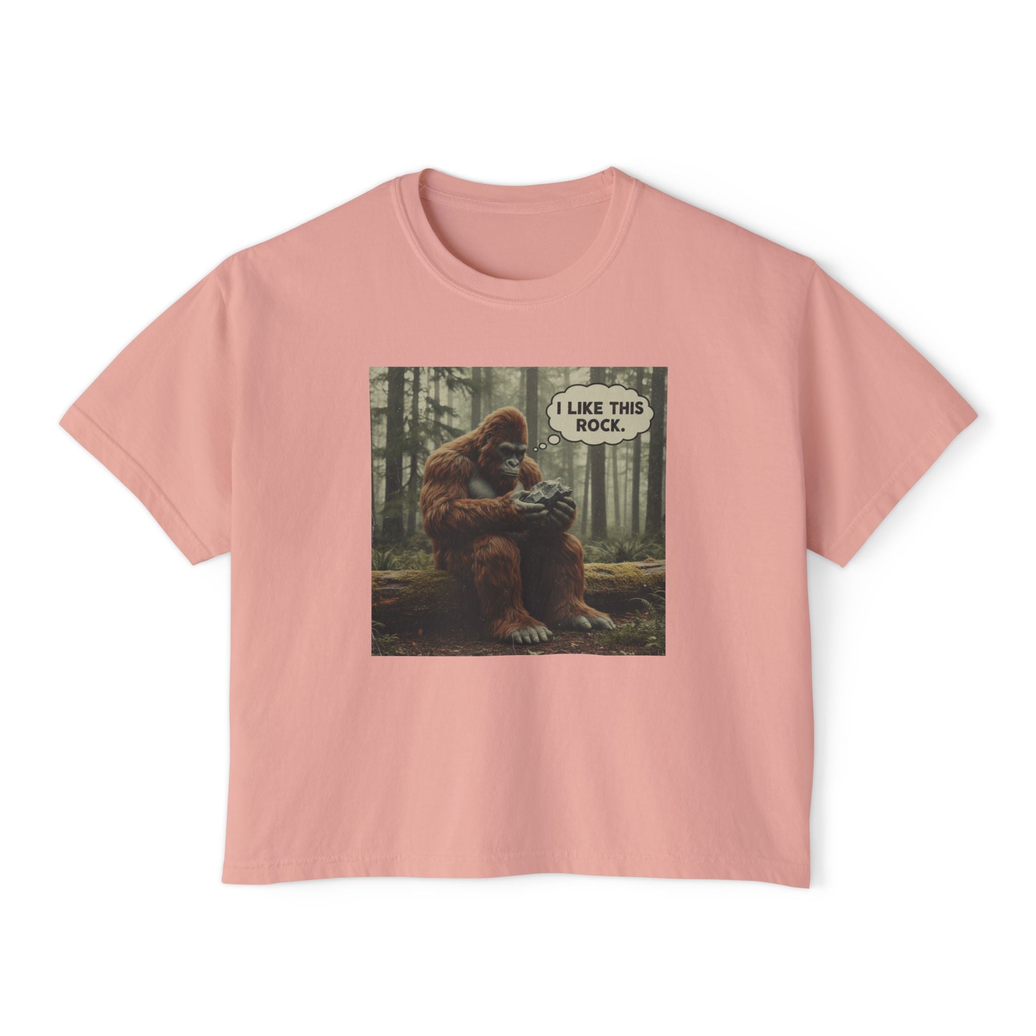 Boxy Tee: Bigfoot - I like this Rock