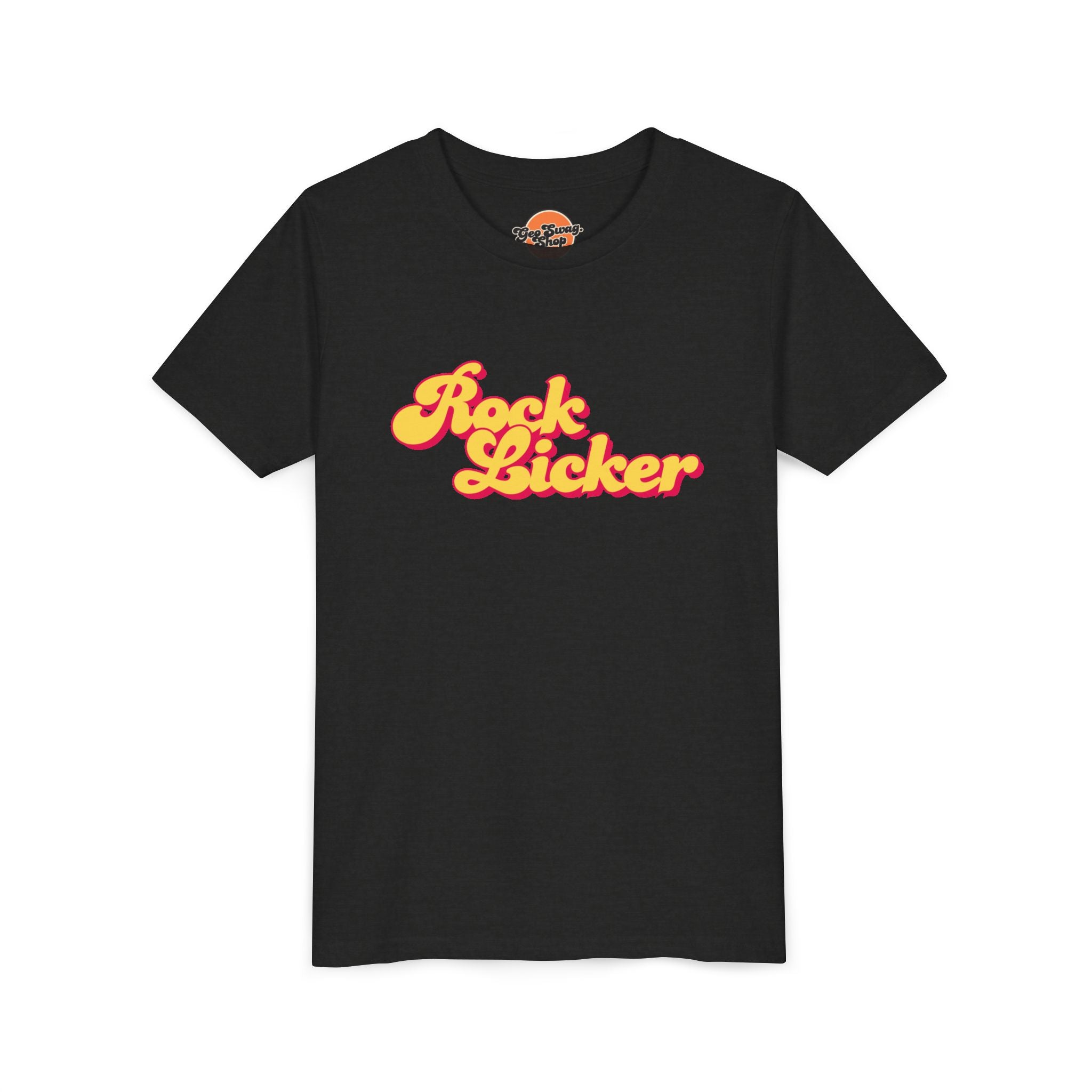 Heather Columbia Blue Toddler Geology T-Shirt: Lil Rock Licker Multicolored Text