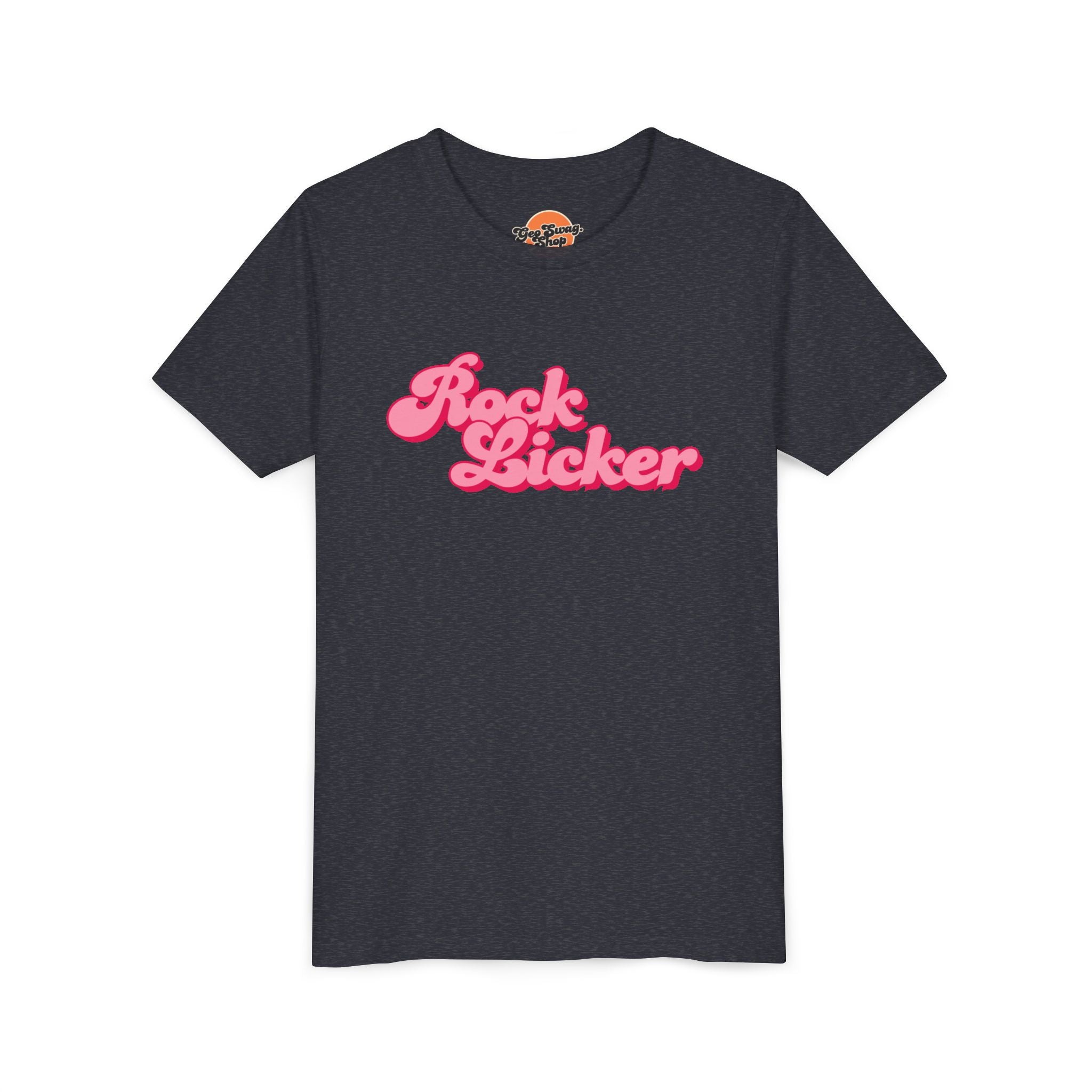 Heather Team Purple Toddler Geology T-Shirt: Lil Rock Licker Multi Color Retro Colors Text