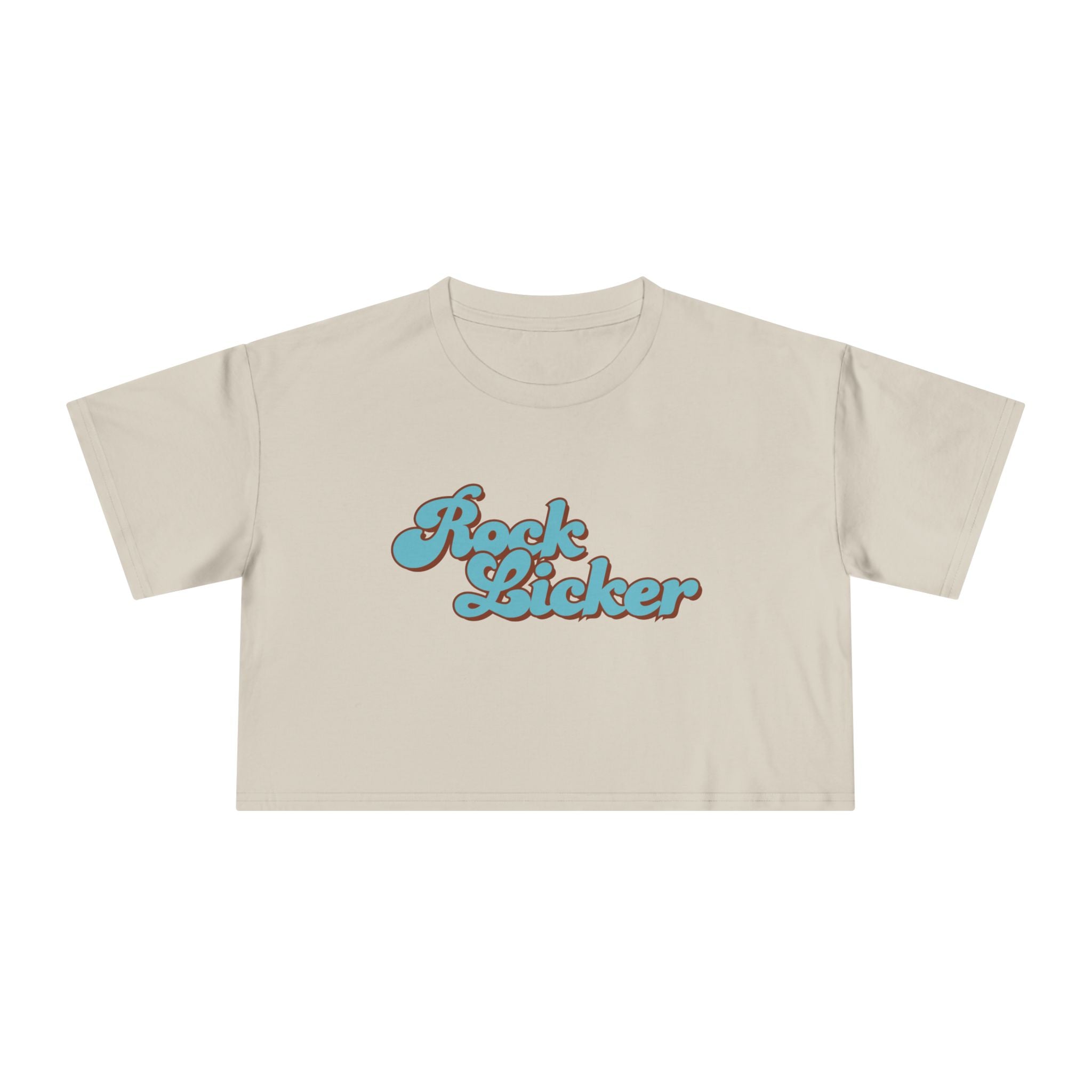 Black Women's Geology T-Shirt -  Rock Licker Blue Text
