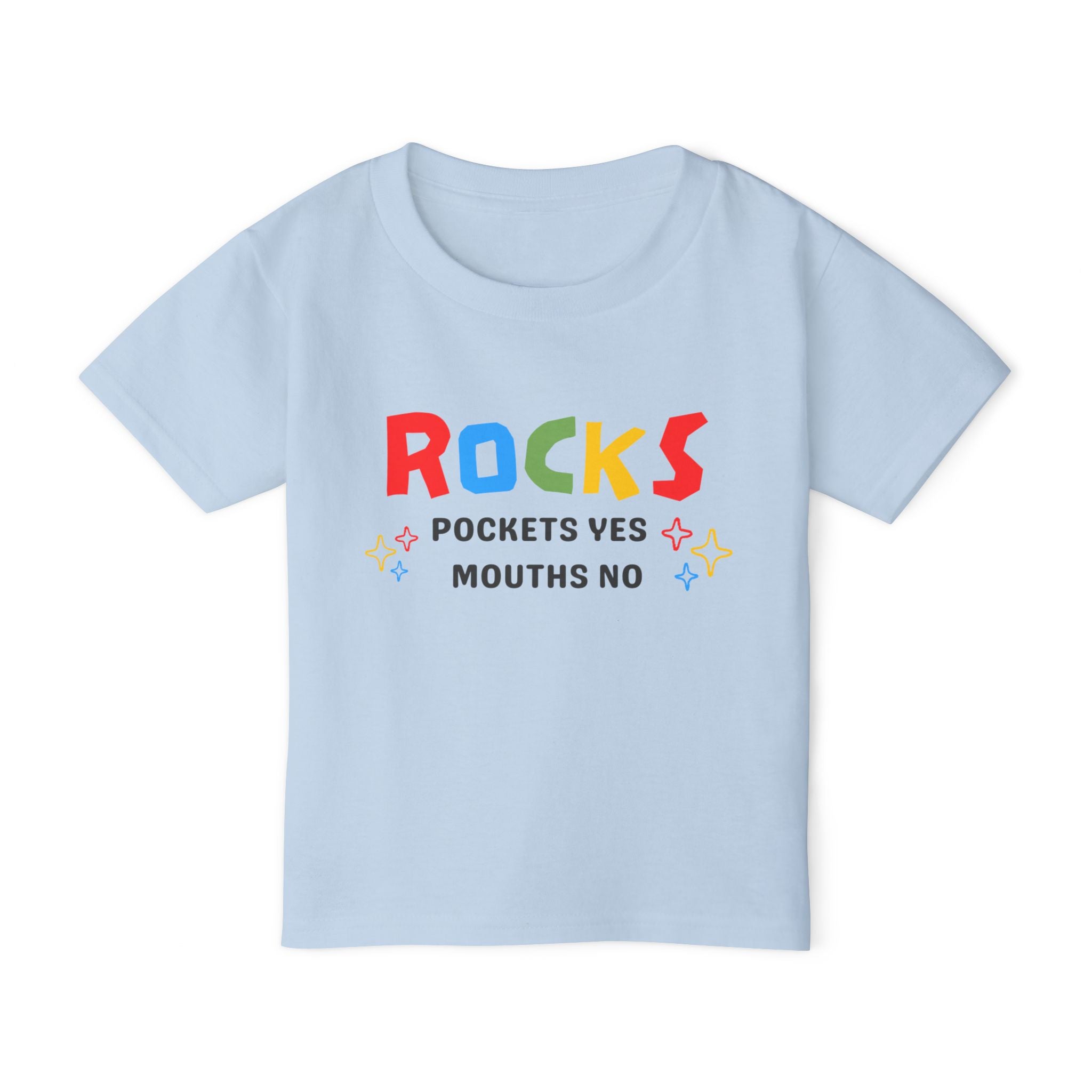 Toddler Tee: Rocks - Pockets Yes, Mouths No