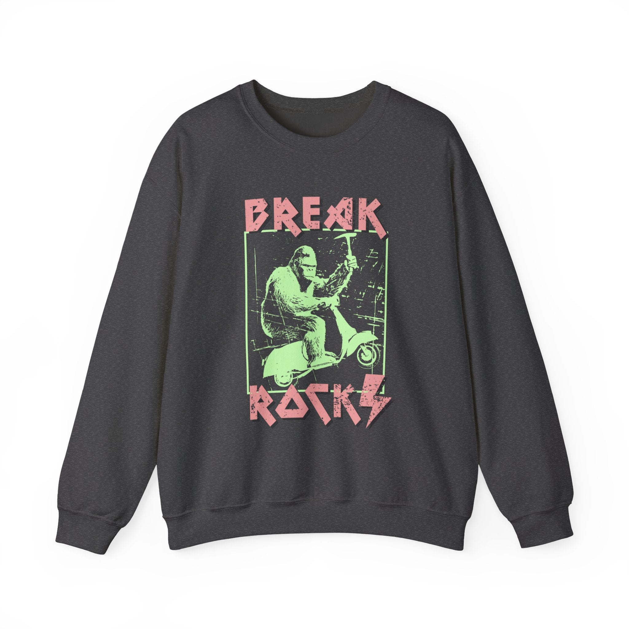 Sweatshirt Crewneck: Bigfoot - Break Rocks