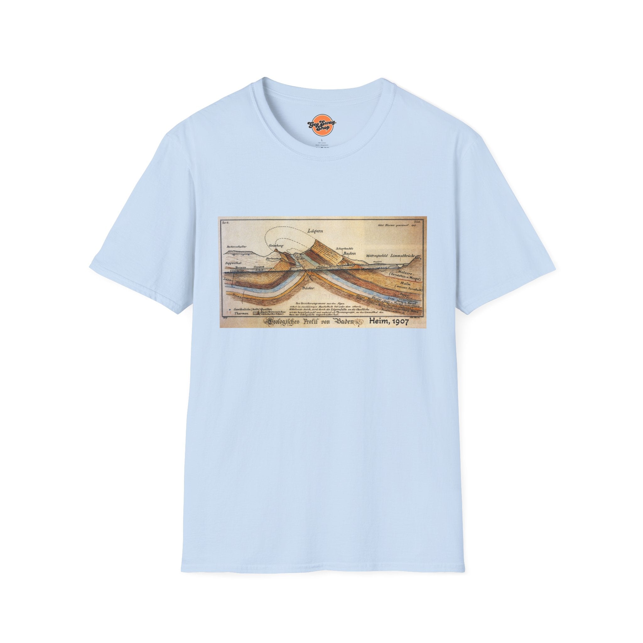 Graphic Tee: Historic Collections - Albert Heim Geology Cross Section 1907