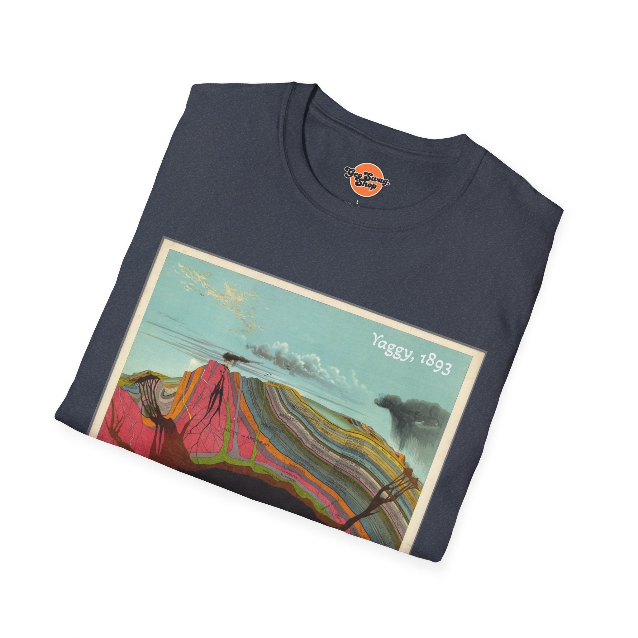 Graphic Tee: Historic Collections - Levi Yaggy Geology Cross Section 1893