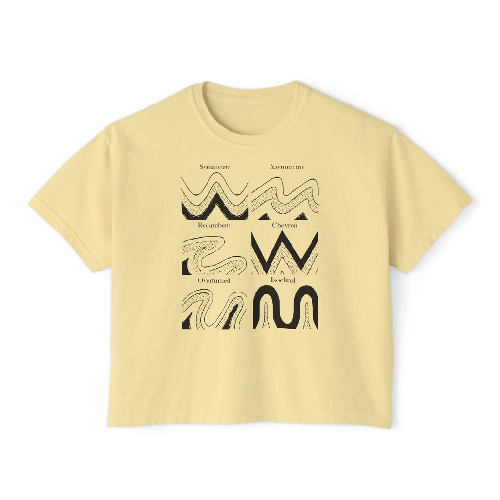 Orchid Women's Geology T-Shirt -  Fold Types