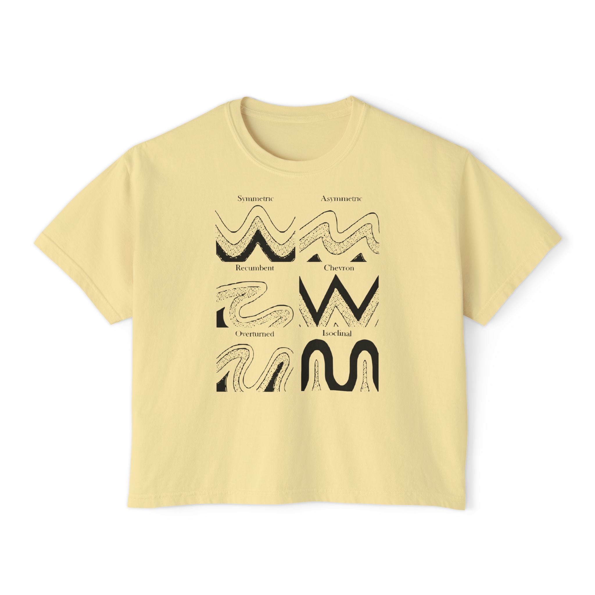 Orchid Women's Geology T-Shirt -  Fold Types