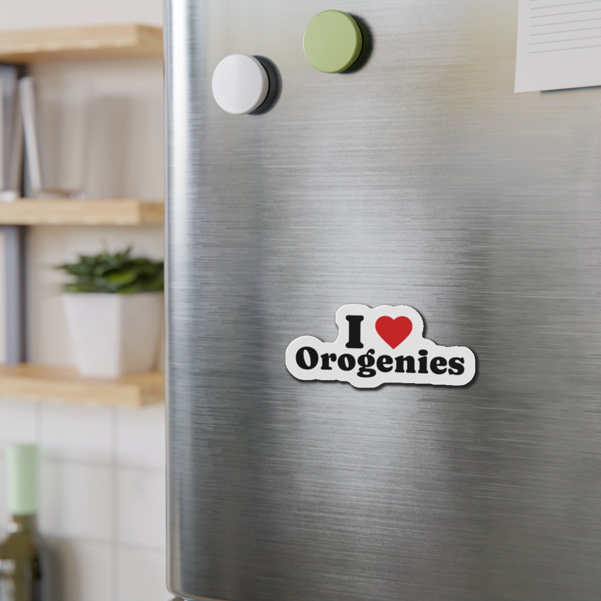 Magnet: I Love Orogenies Die-Cut Magnet