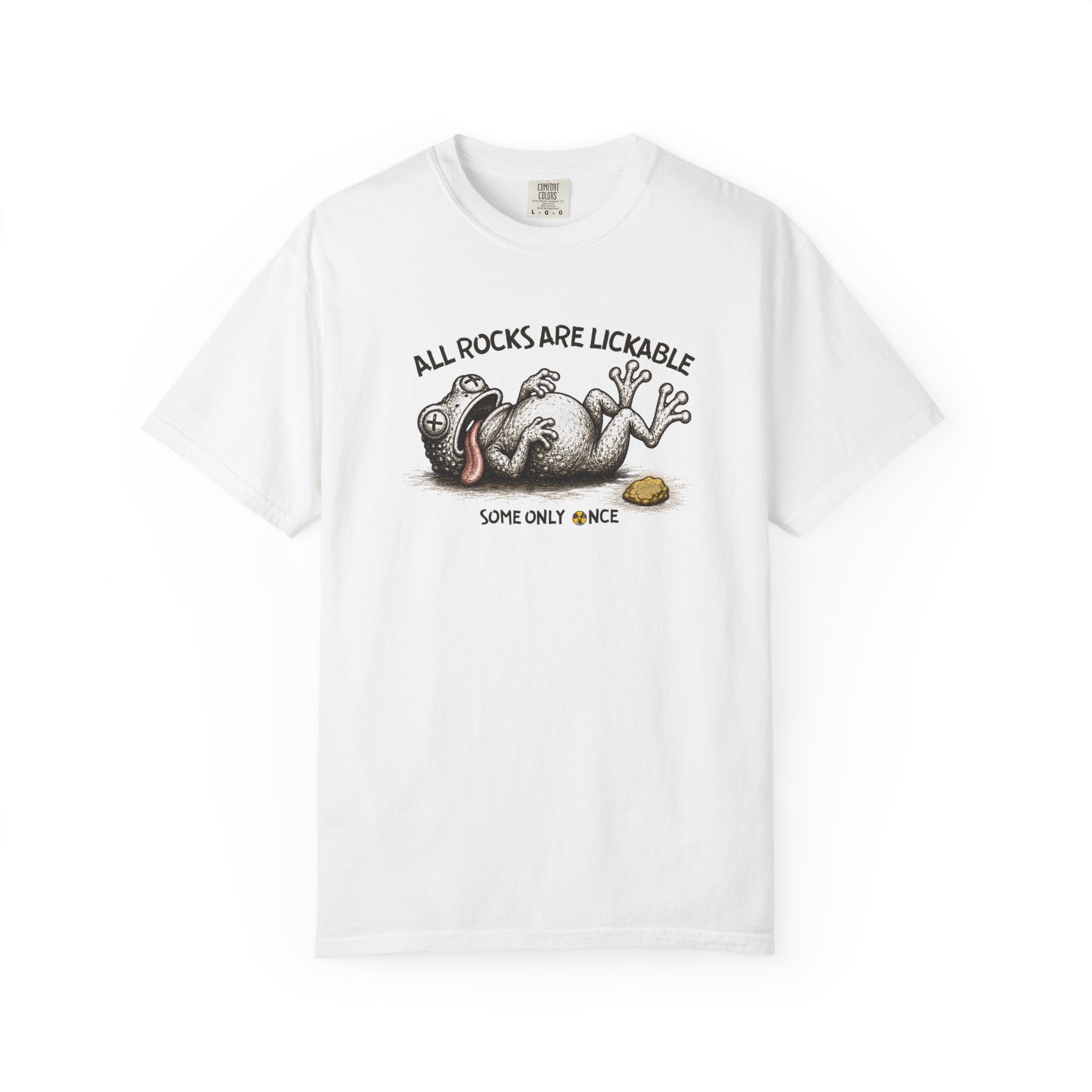 Chambray Funny Geology T-Shirt -  All Rocks Are Lickable
