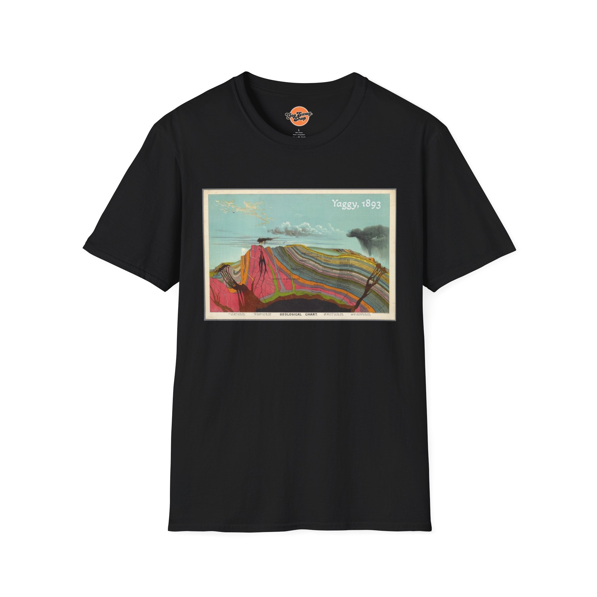 Graphic Tee: Historic Collections - Levi Yaggy Geology Cross Section 1893