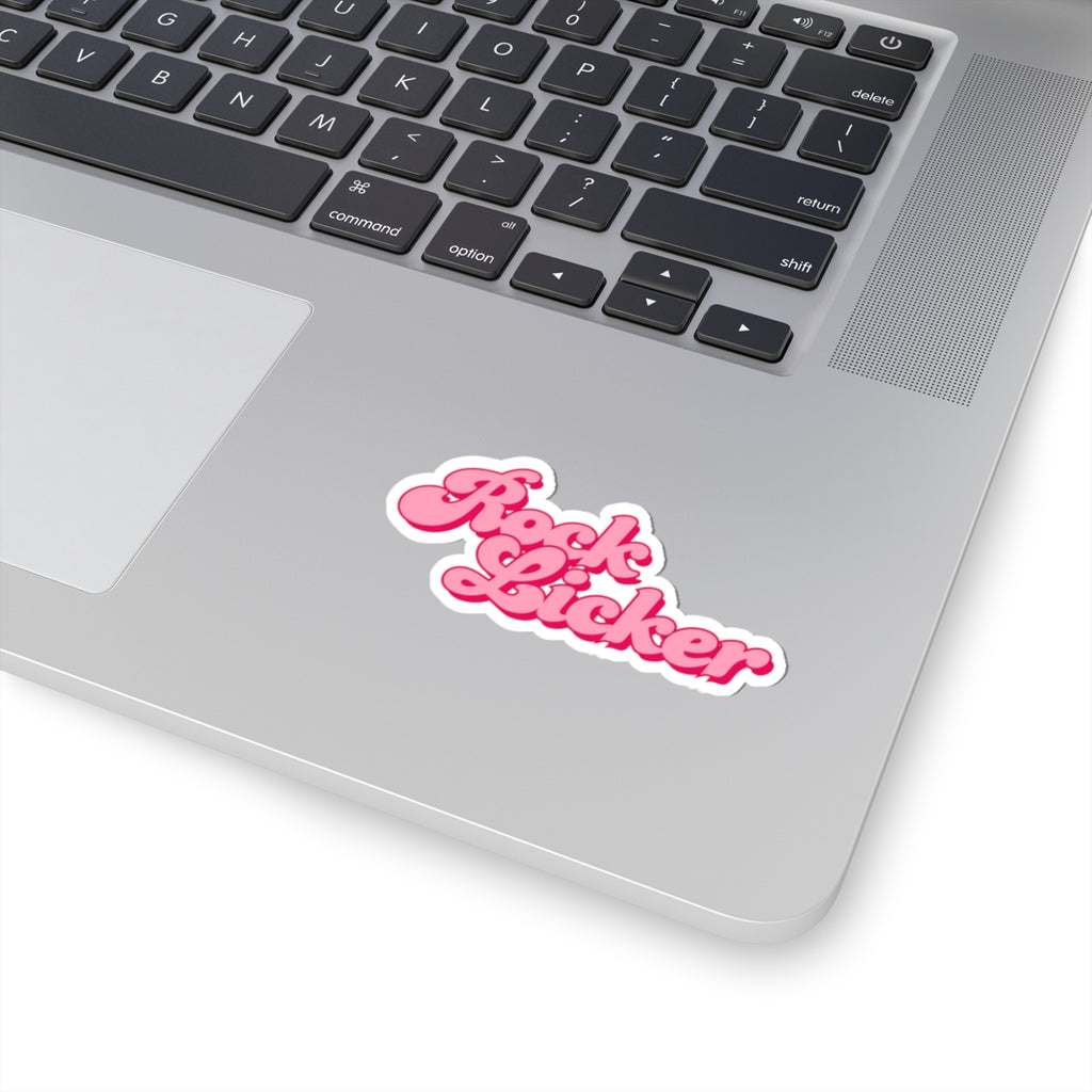 Sticker: Rock Licker Kiss-Cut Sticker Pink