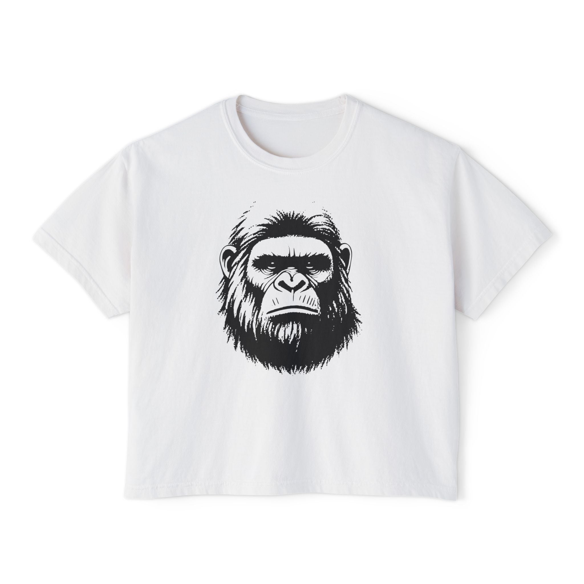 Boxy Tee: Face of Bigfoot