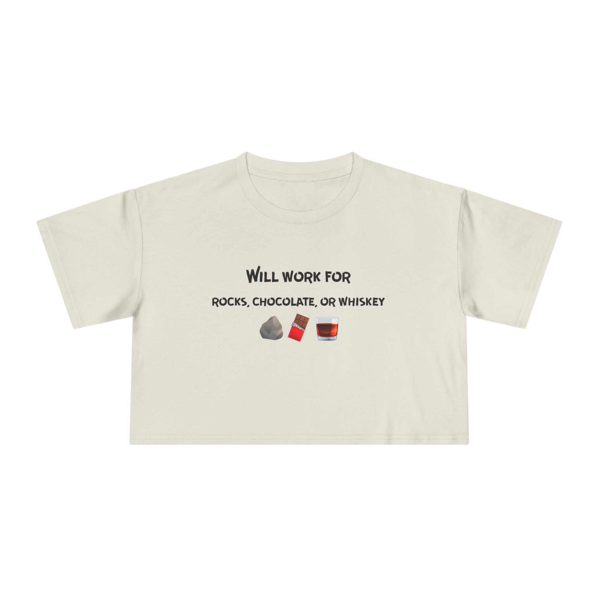 Black Women's Geology T-Shirt -  Rocks, Chocolate, or Whiskey