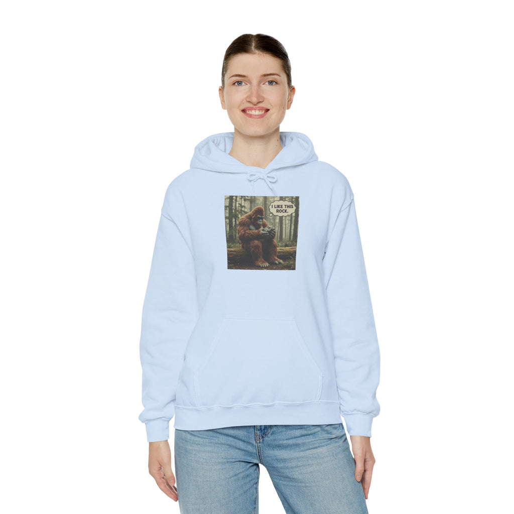 Sweatshirt Hoodie: Bigfoot - I Like This Rock