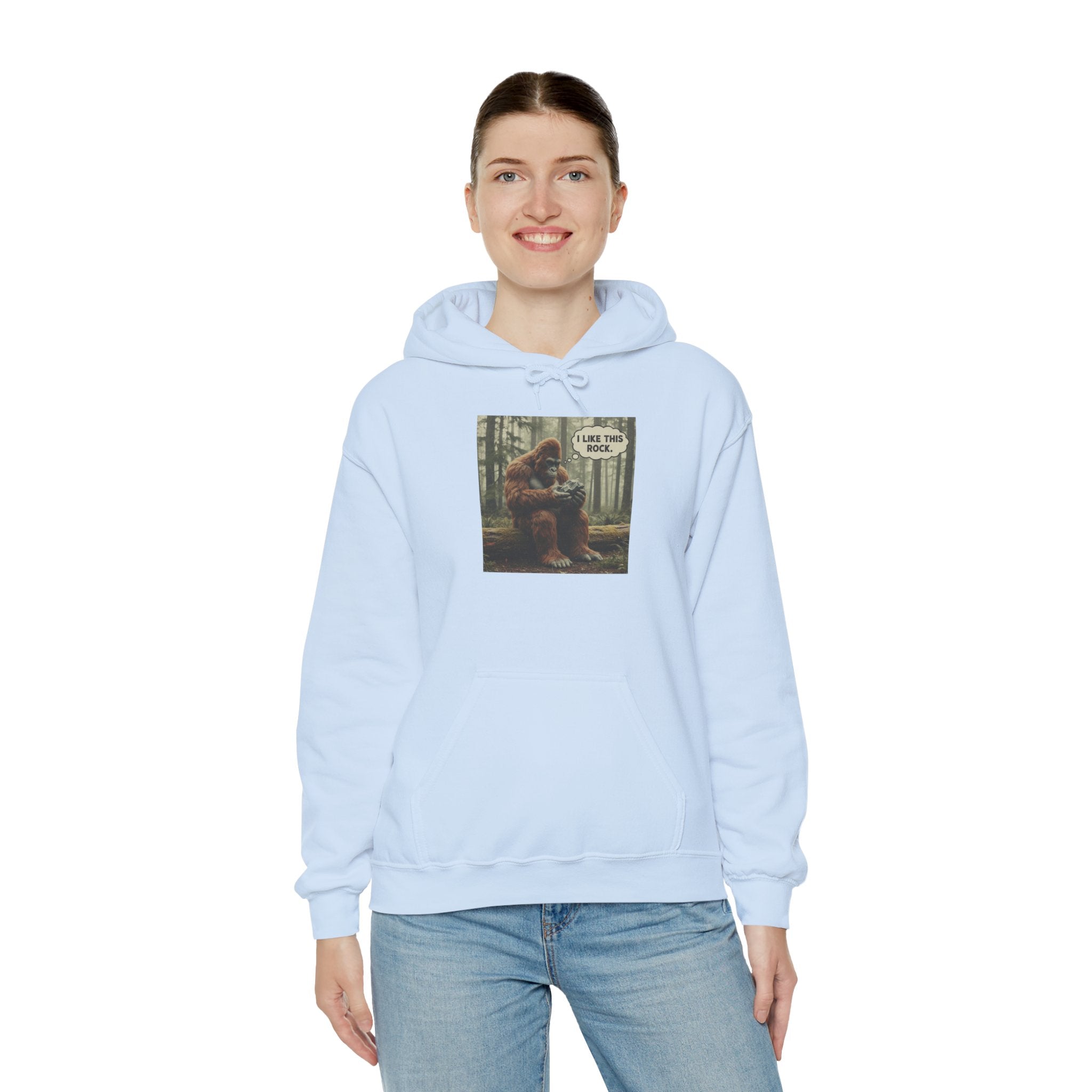 Sweatshirt Hoodie: Bigfoot - I Like This Rock