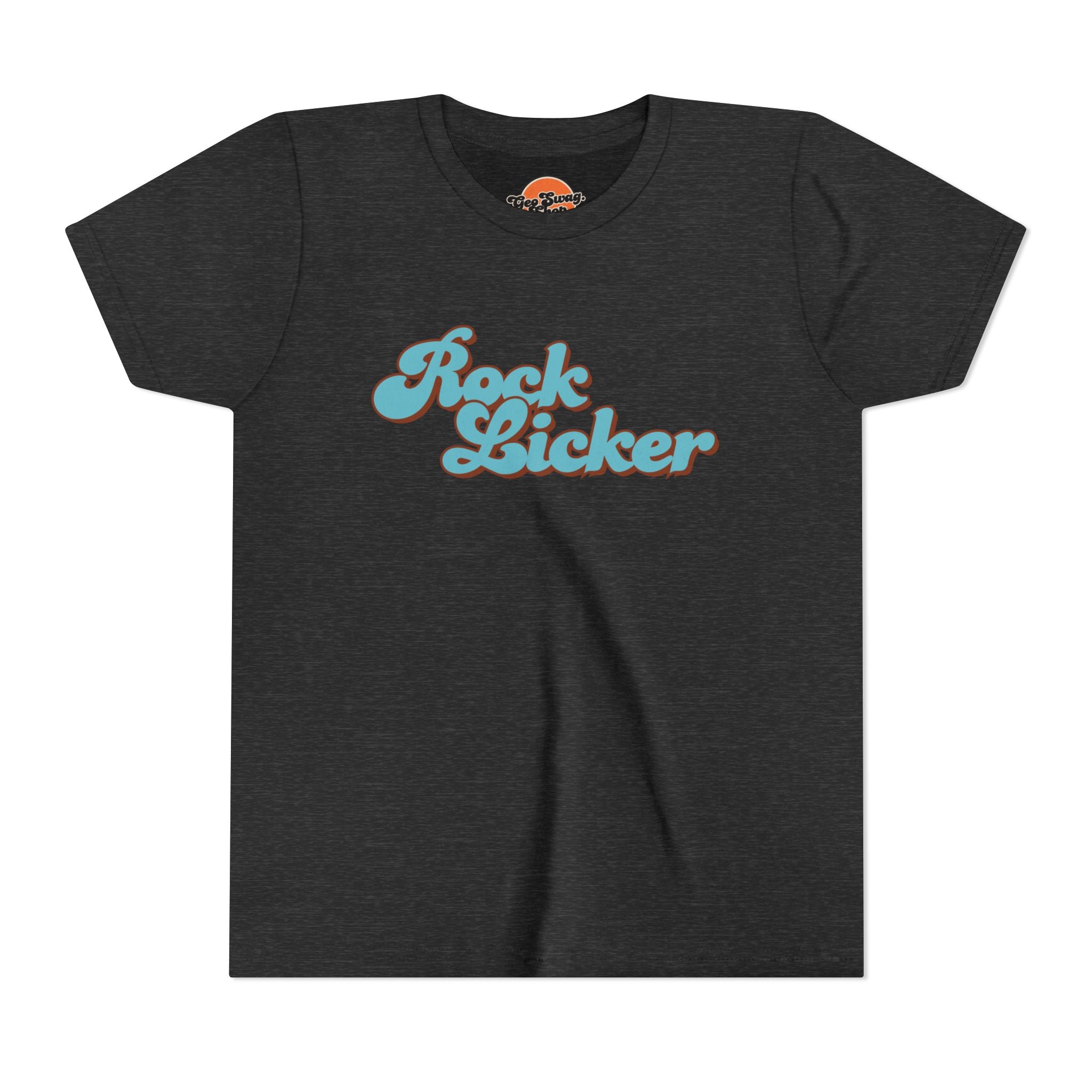 Youth Tee: Rock Licker Blue Text