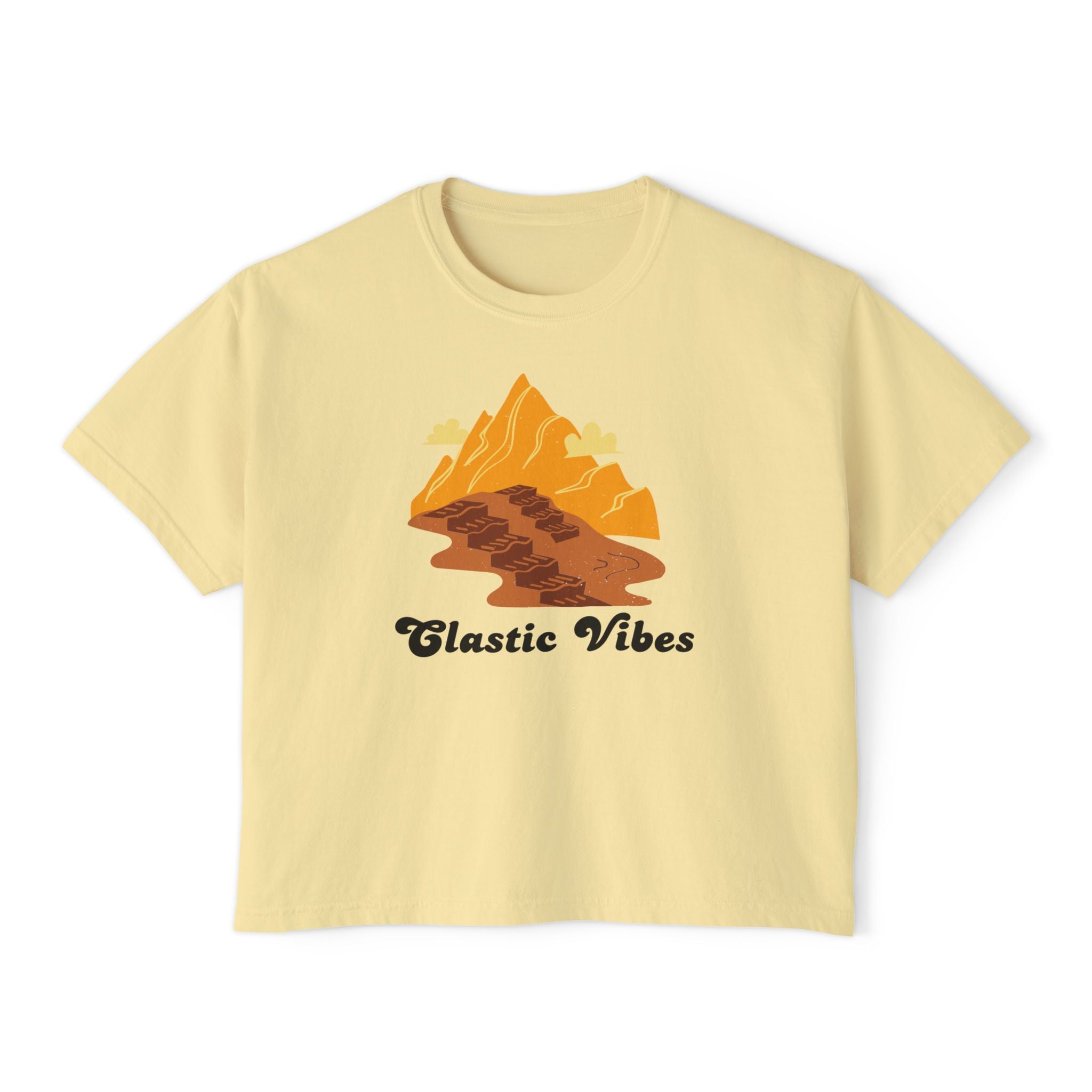 Boxy Tee: Clastic Vibes