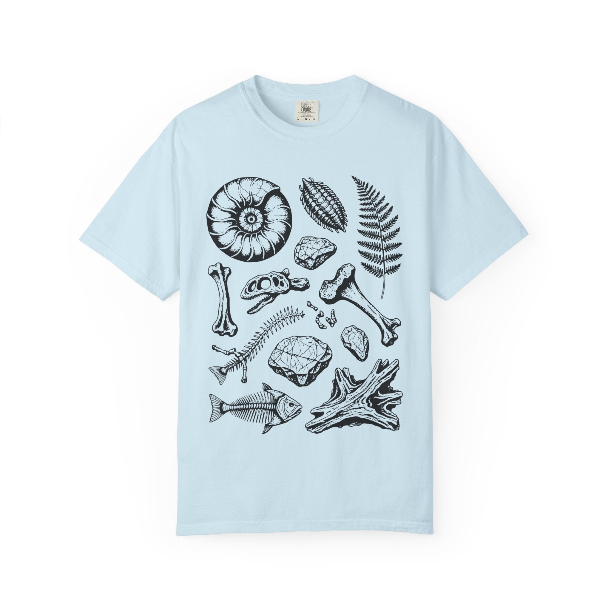 Seafoam Funny Geology T-Shirt: Fossils and more Fossils