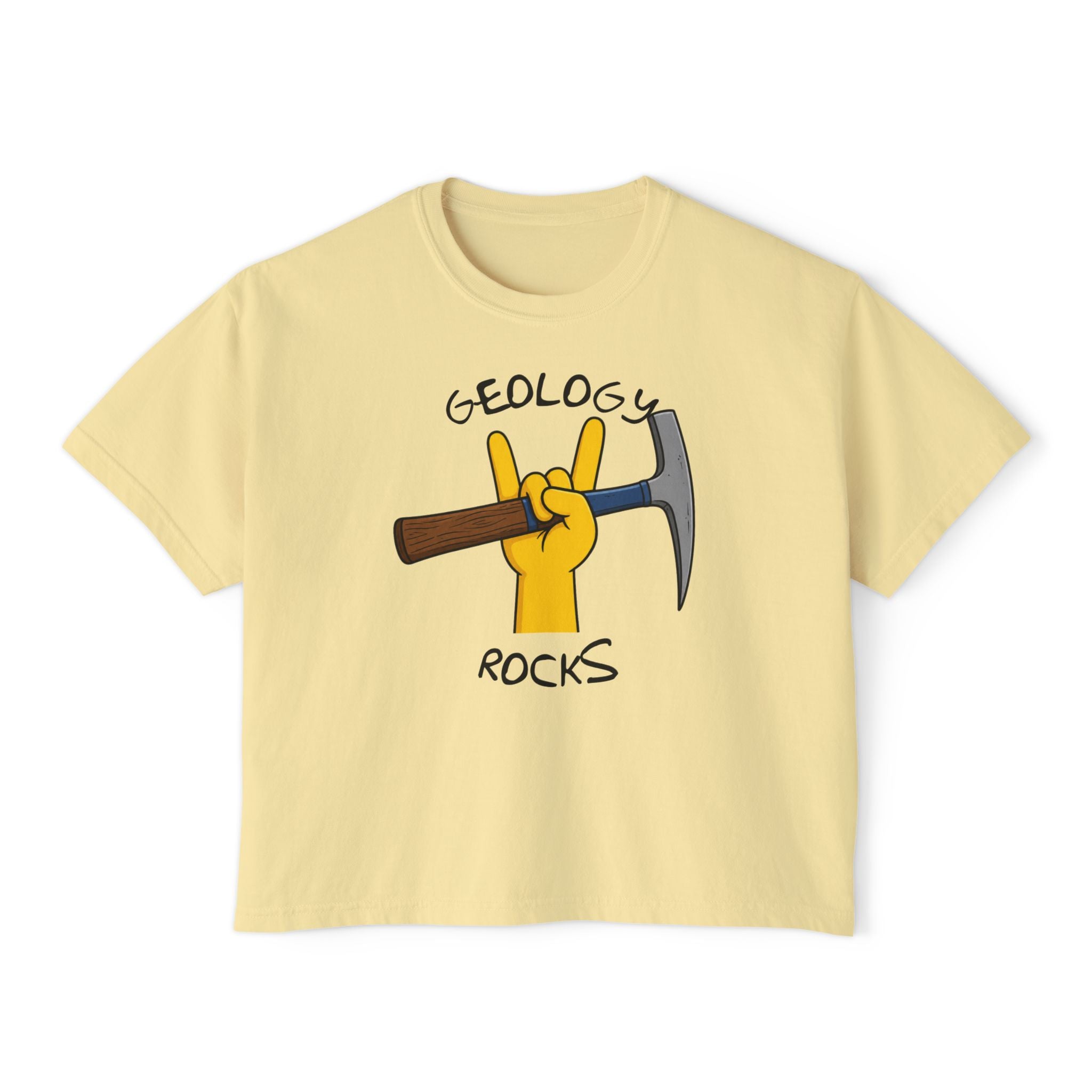 Boxy Geology T-Shirt: Geology Rocks V2