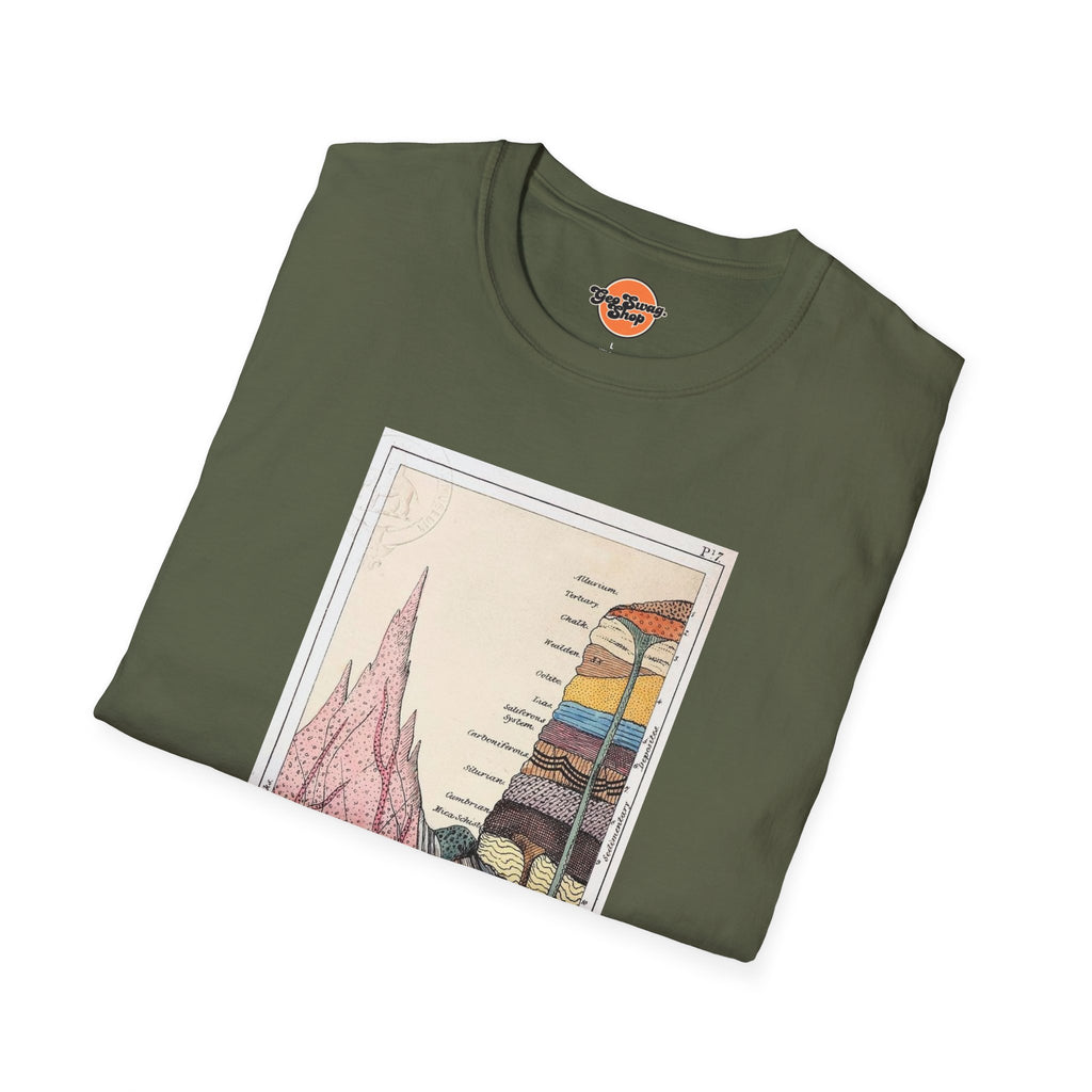 Graphic Tee: Historic Collections - Gideon Mantell Geologic Strata 1838