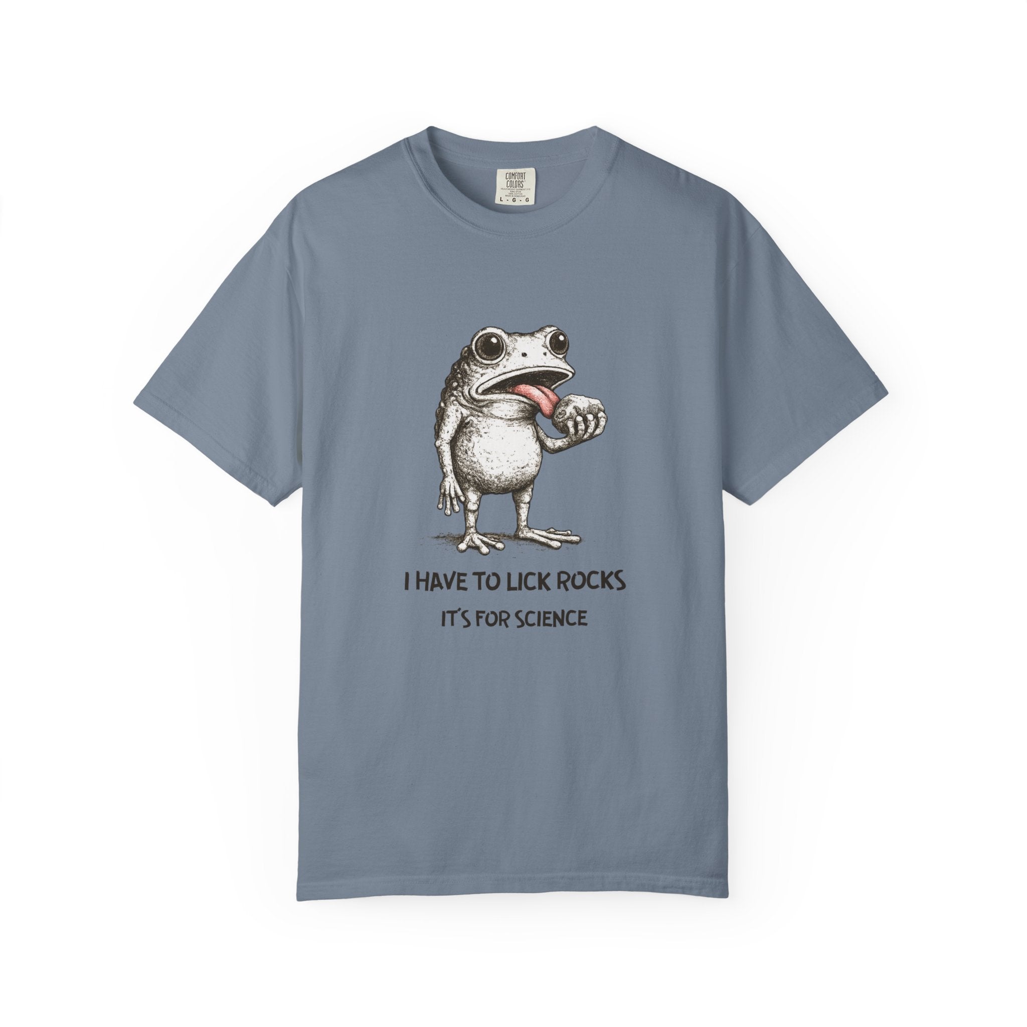 Orchid Funny Geology T-Shirt: I Have to Lick Rocks....It's for Science