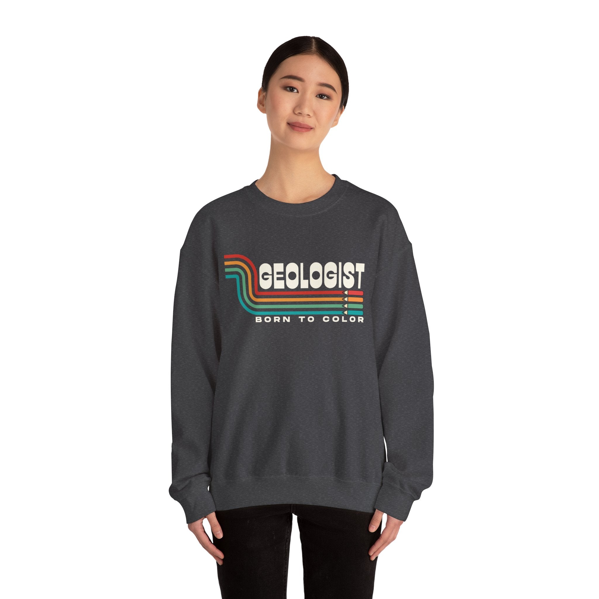 Sweatshirt Crewneck: Geologist - Born to Color