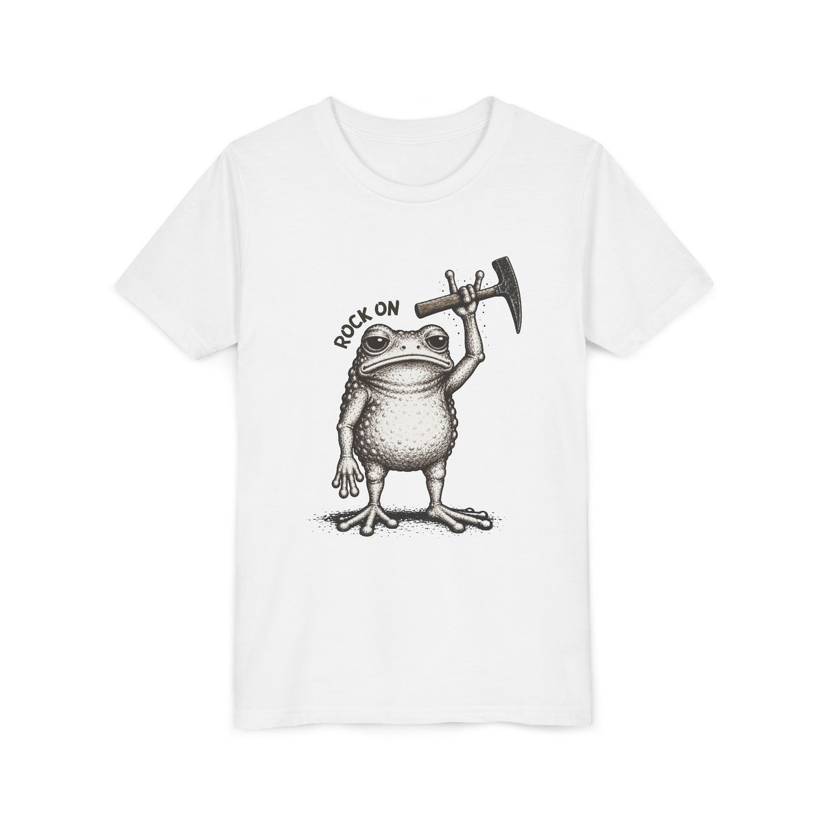 Youth Geology T-Shirt: Rock On Frog Man