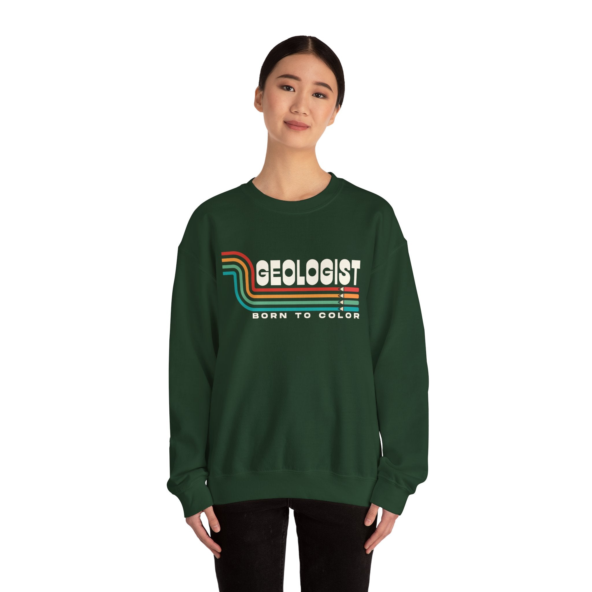 Sweatshirt Crewneck: Geologist - Born to Color