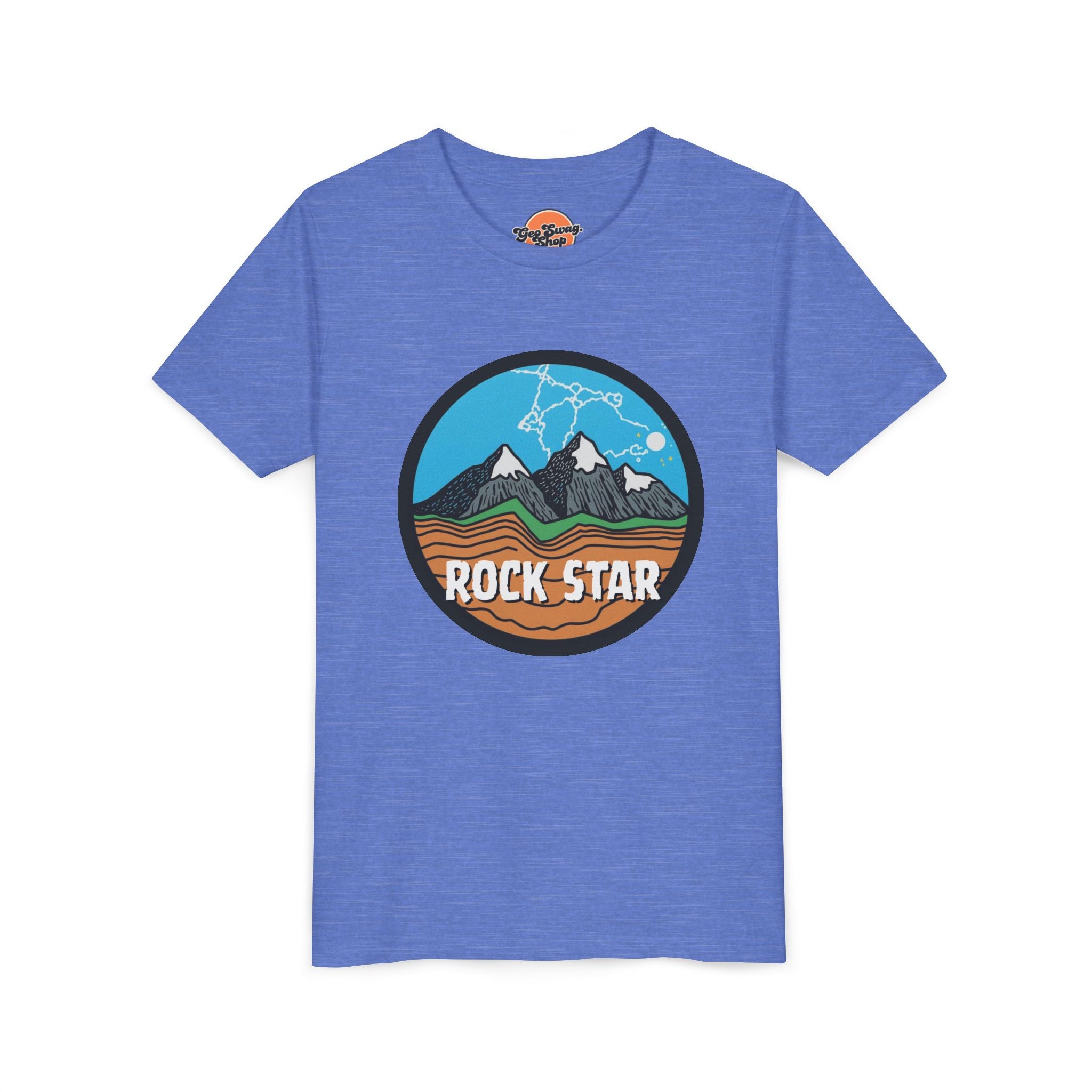 Deep Heather Toddler Geology T-Shirt: Don't Throw Rocks, Keep em' in Your Pockets