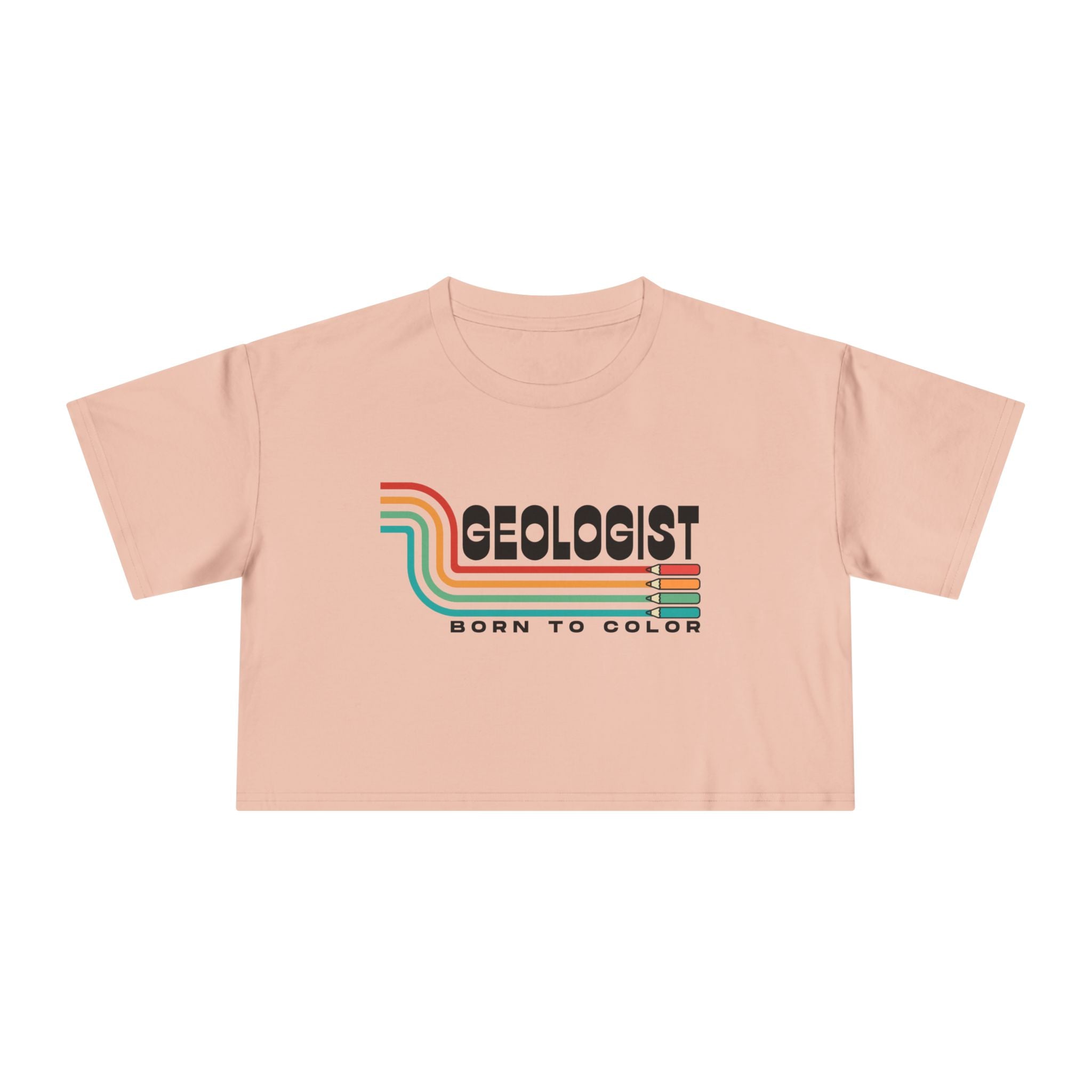 Pale Pink Women's Geology T-Shirt -  Geologist - Born to Color