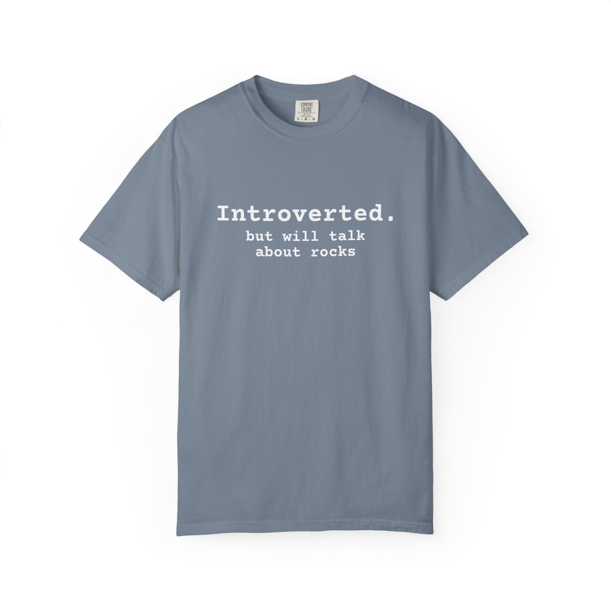Bay Funny Geology T-Shirt: Introverted but Will Talk About Rocks