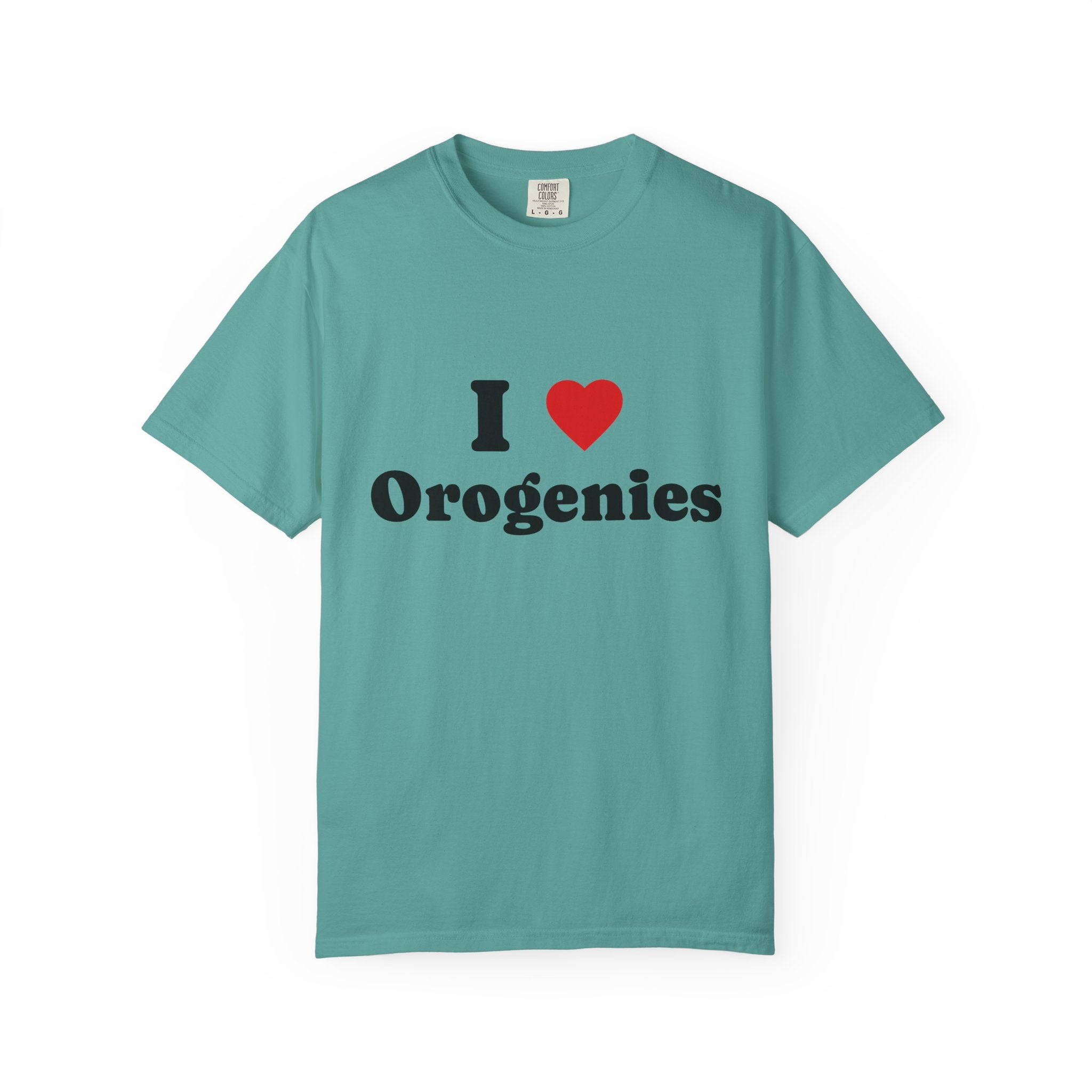 True Navy Funny Geology T-Shirt: I Love Orogenies