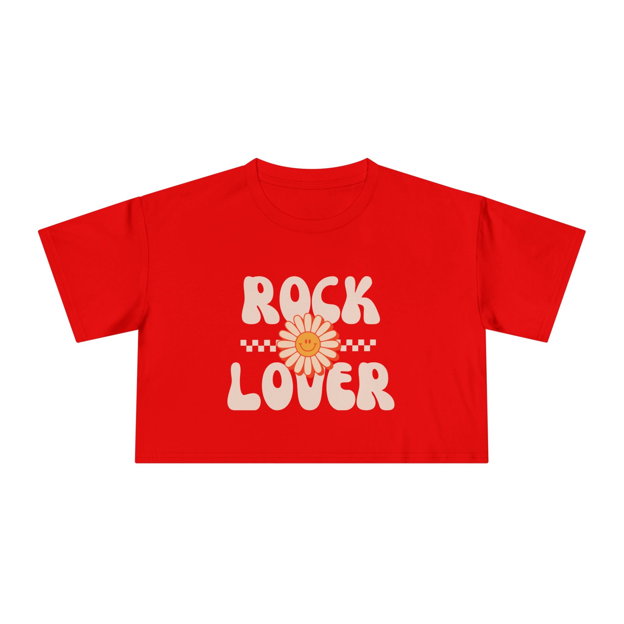 Crop Tee: Rock Lover
