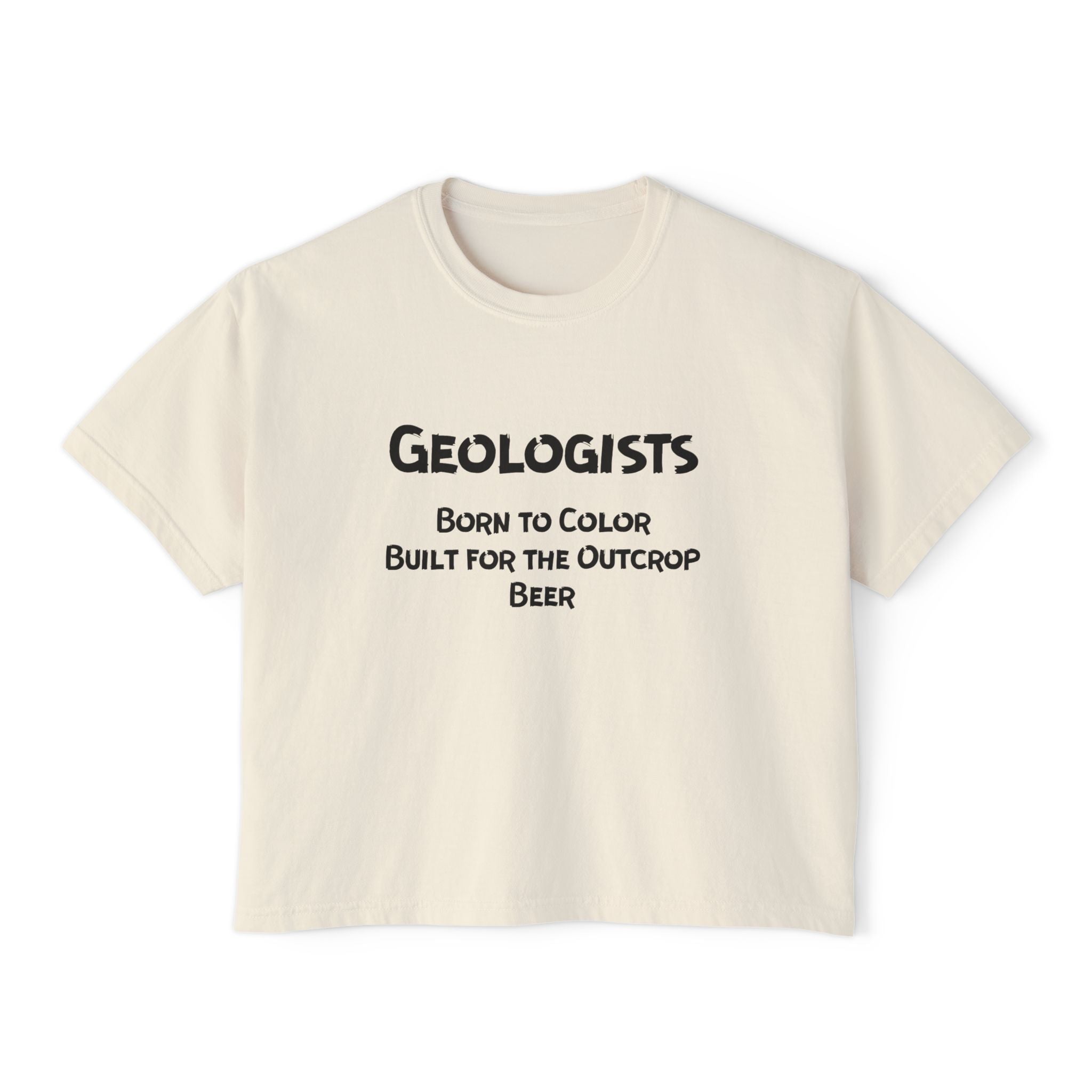 Peachy Women's Geology T-Shirt -  Born to Color, Outcrop, Beer