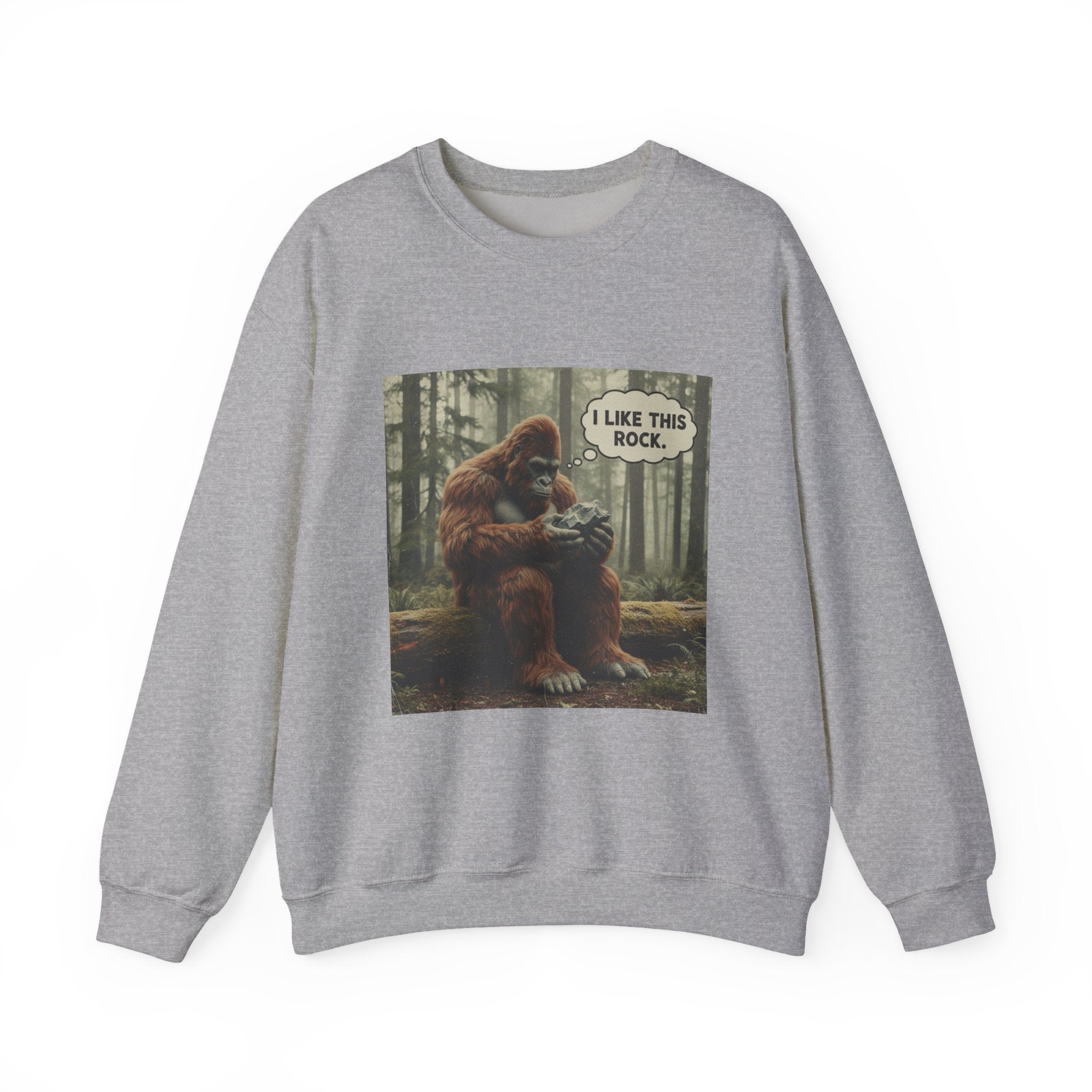 Sweatshirt Crewneck: Bigfoot - I Like This Rock