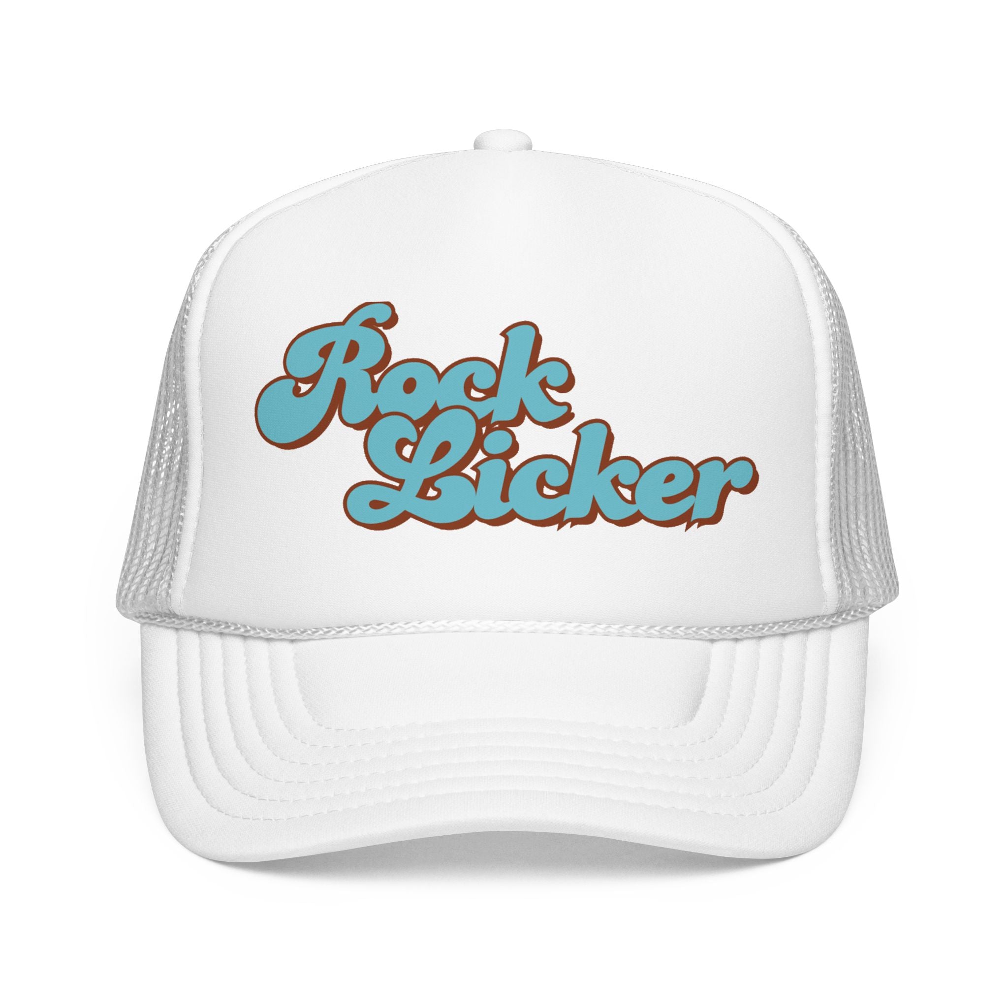 Trucker Hat: Rock Licker (blue text)