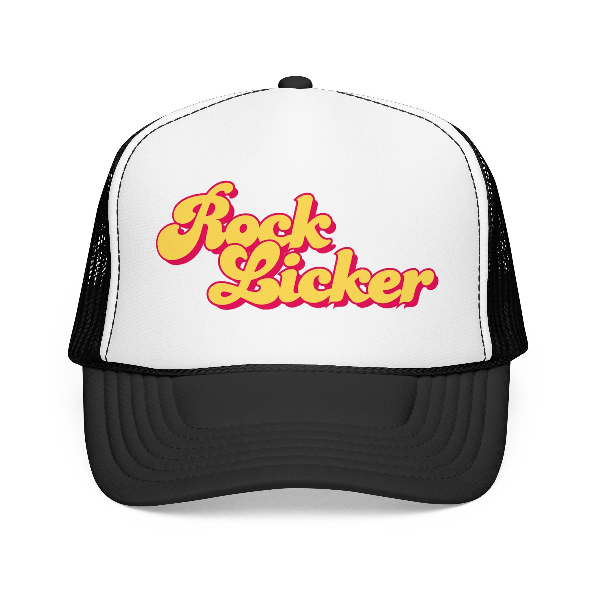 Trucker Hat: Rock Licker (yellow text)