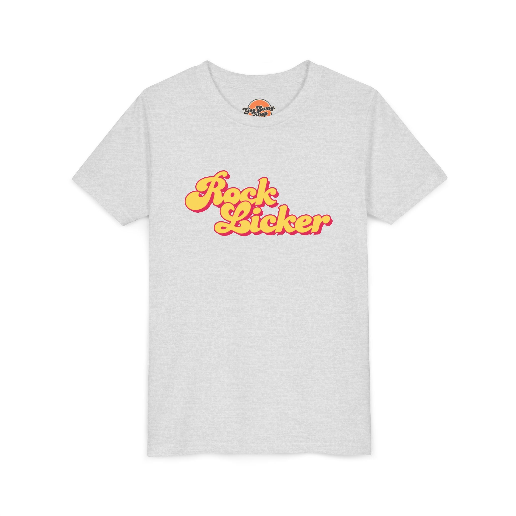Youth Tee: Rock Licker Yellow Text